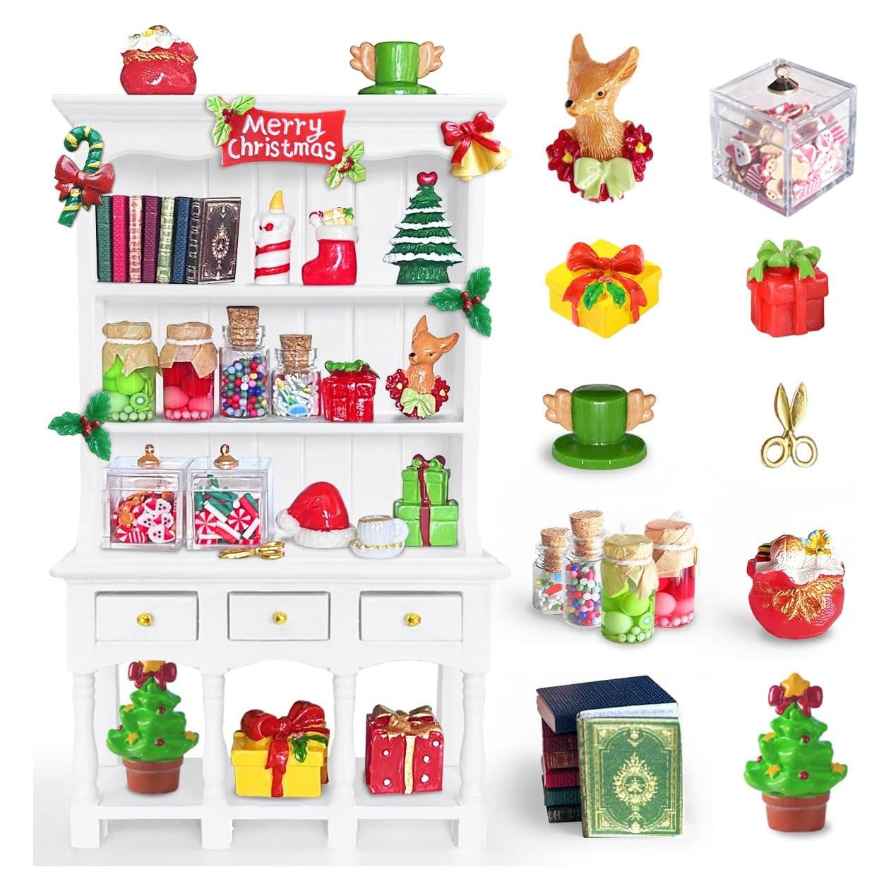 Kit de Muebles para Casa de Muñecas BEIREG 34 Piezas Blanco