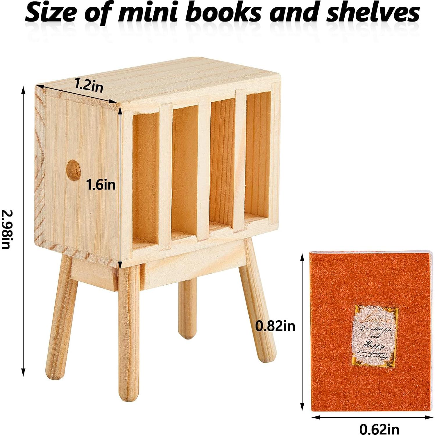 Mini Libros en Miniatura Skylety 13 Piezas Decoración Casa de Muñecas