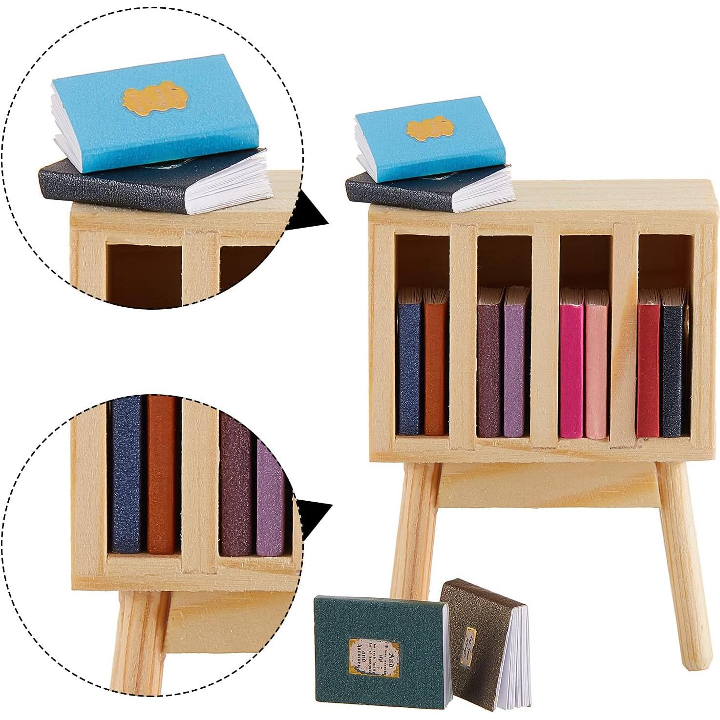 Mini Libros en Miniatura Skylety 13 Piezas Decoración Casa de Muñecas