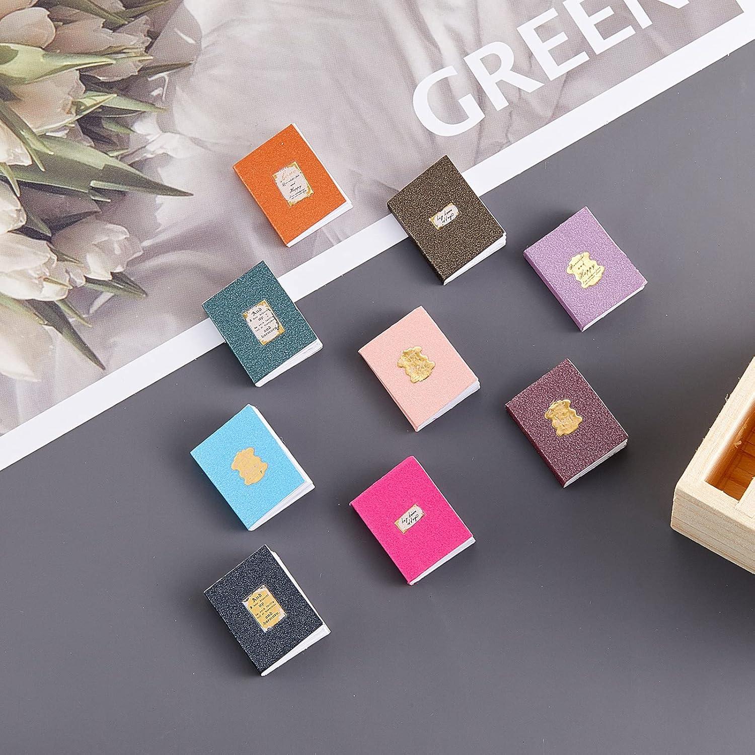 Mini Libros en Miniatura Skylety 13 Piezas Decoración Casa de Muñecas