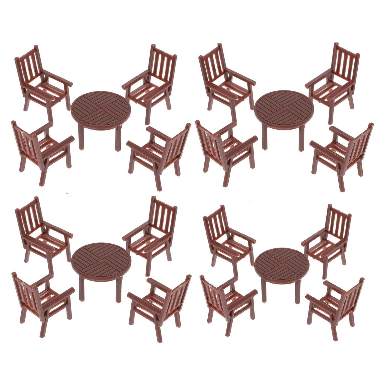 Conjunto de Muebles Miniatura Garneck para Casa de Muñecas