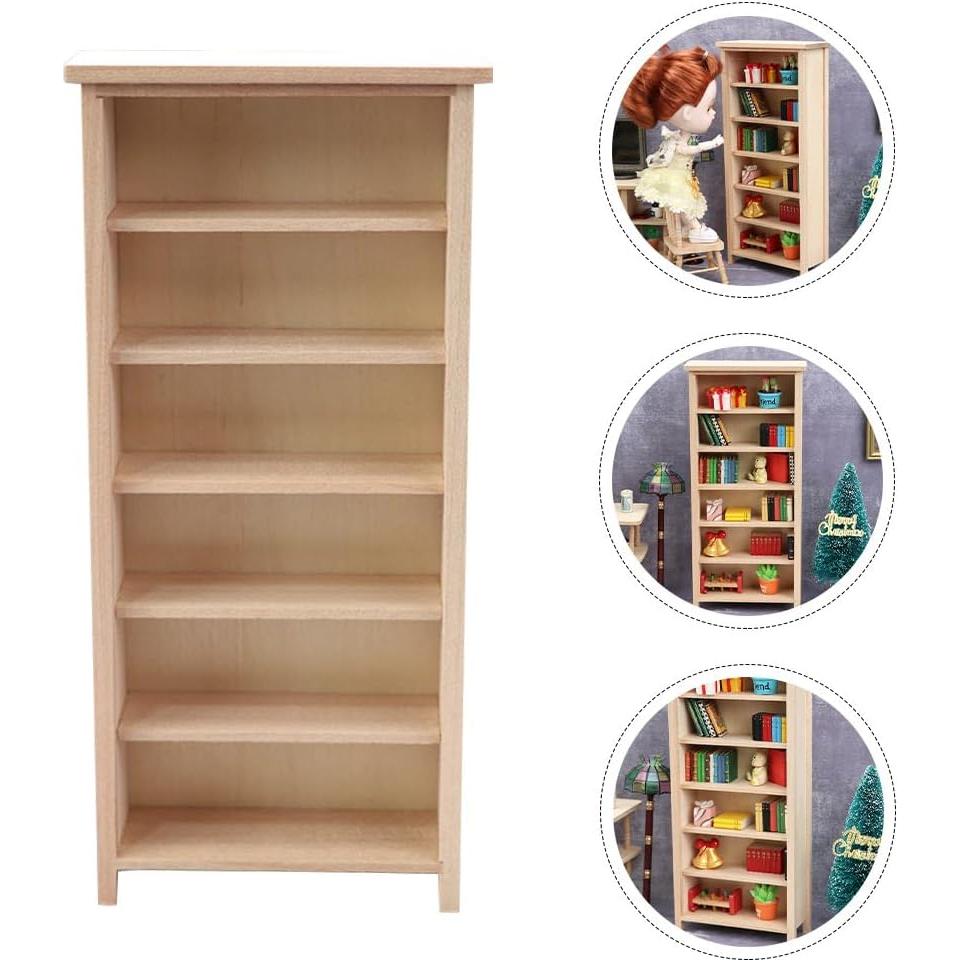 Estantería Miniatura de Madera Homoyoyo 19.5x9.1x3.7cm