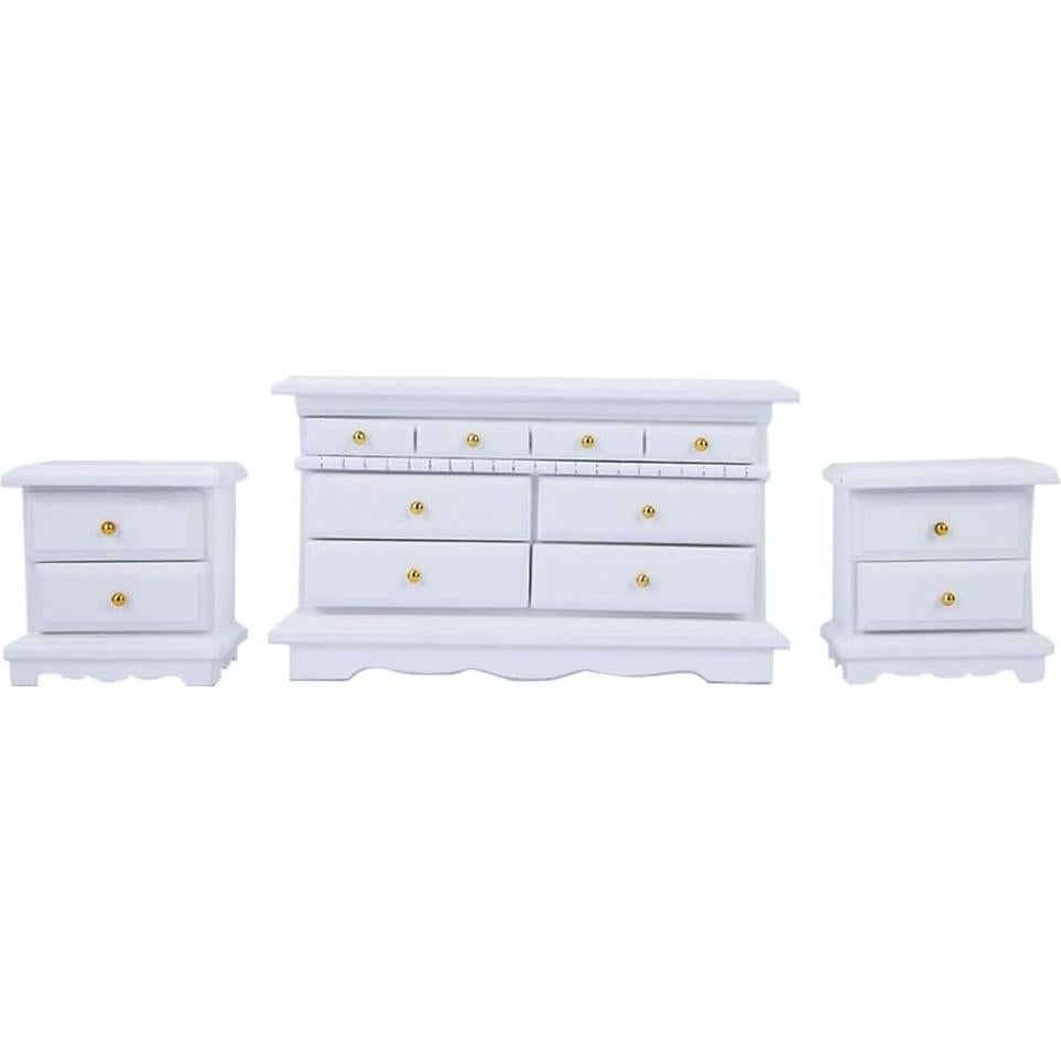 Juego de Muebles para Casa de Muñecas Tyenaza 6 Piezas Madera