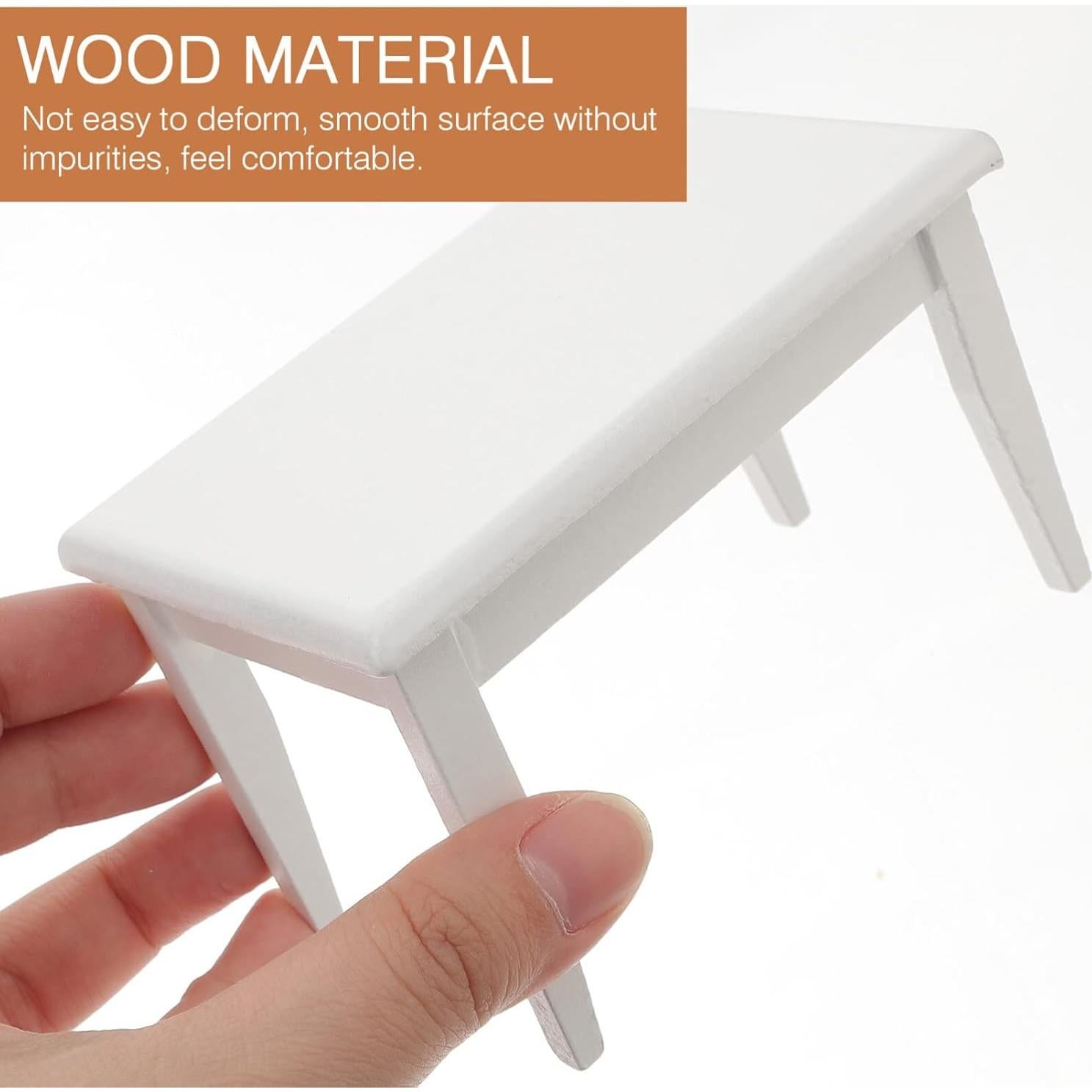 Conjunto Miniatura Mesa y Sillas Beaupretty para Casa de Muñecas