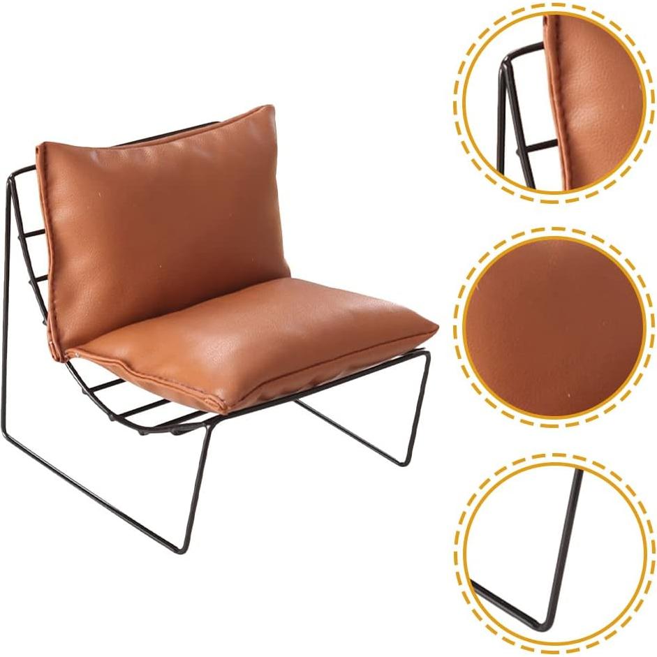 Sillas Miniatura LOGOFUN 2 Pcs para Casa de Muñecas 10.4 cm