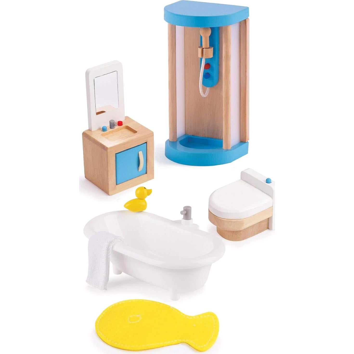 Juego de Muebles de Baño de Madera Hape E3451 para Niños