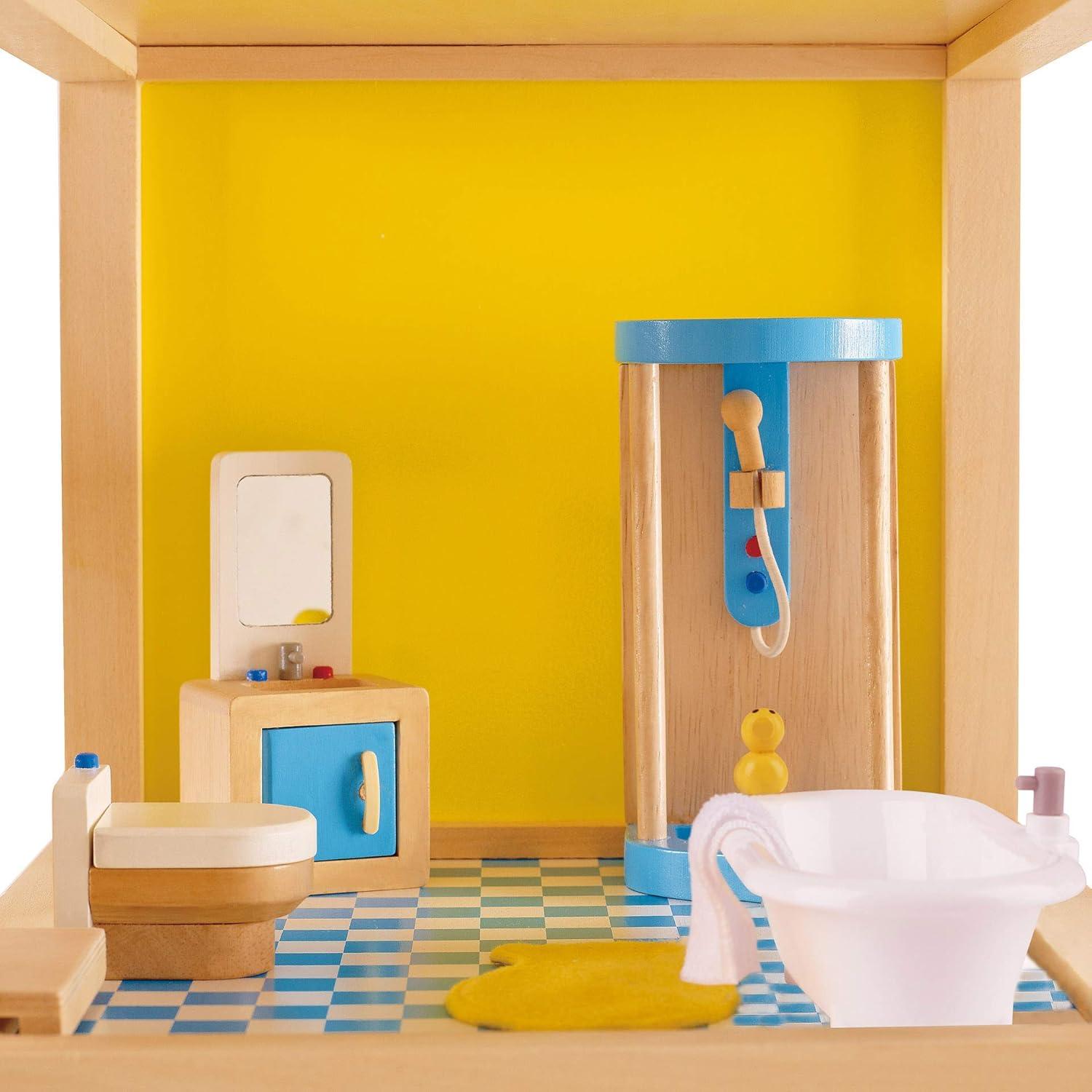 Juego de Muebles de Baño de Madera Hape E3451 para Niños
