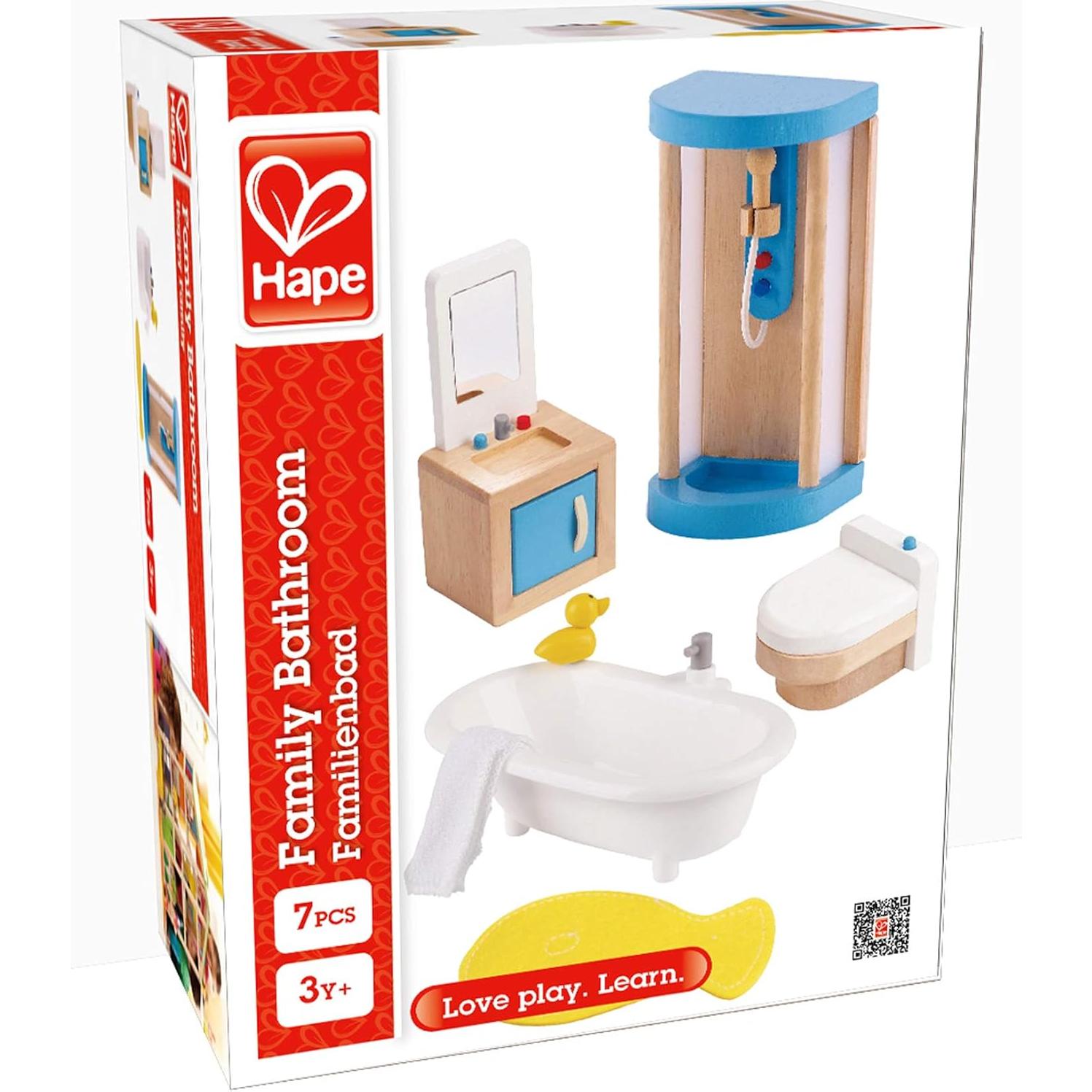 Juego de Muebles de Baño de Madera Hape E3451 para Niños