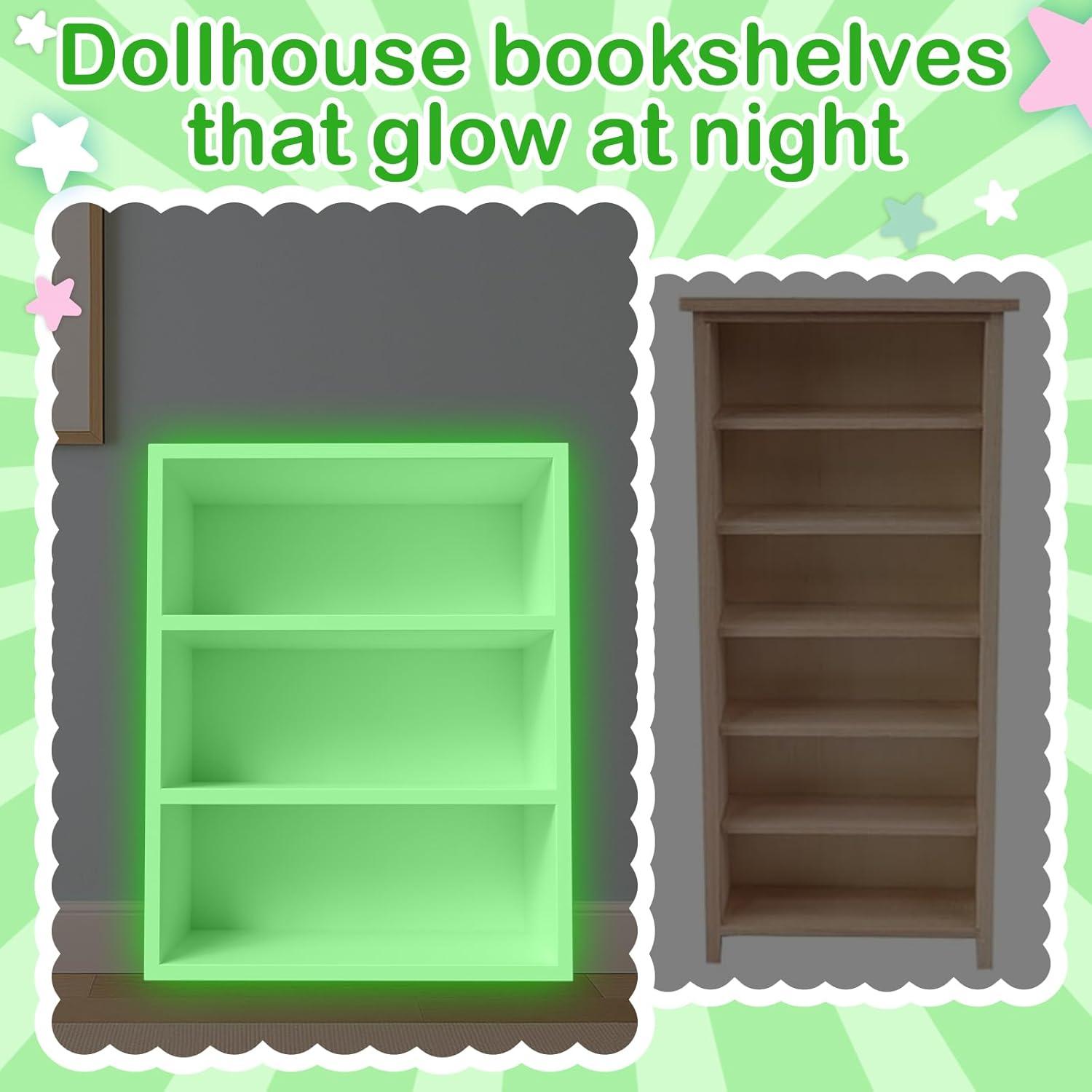 Estantería de Casa de Muñecas XYMTOY 3 Niveles 7.37x7.87x9.91cm