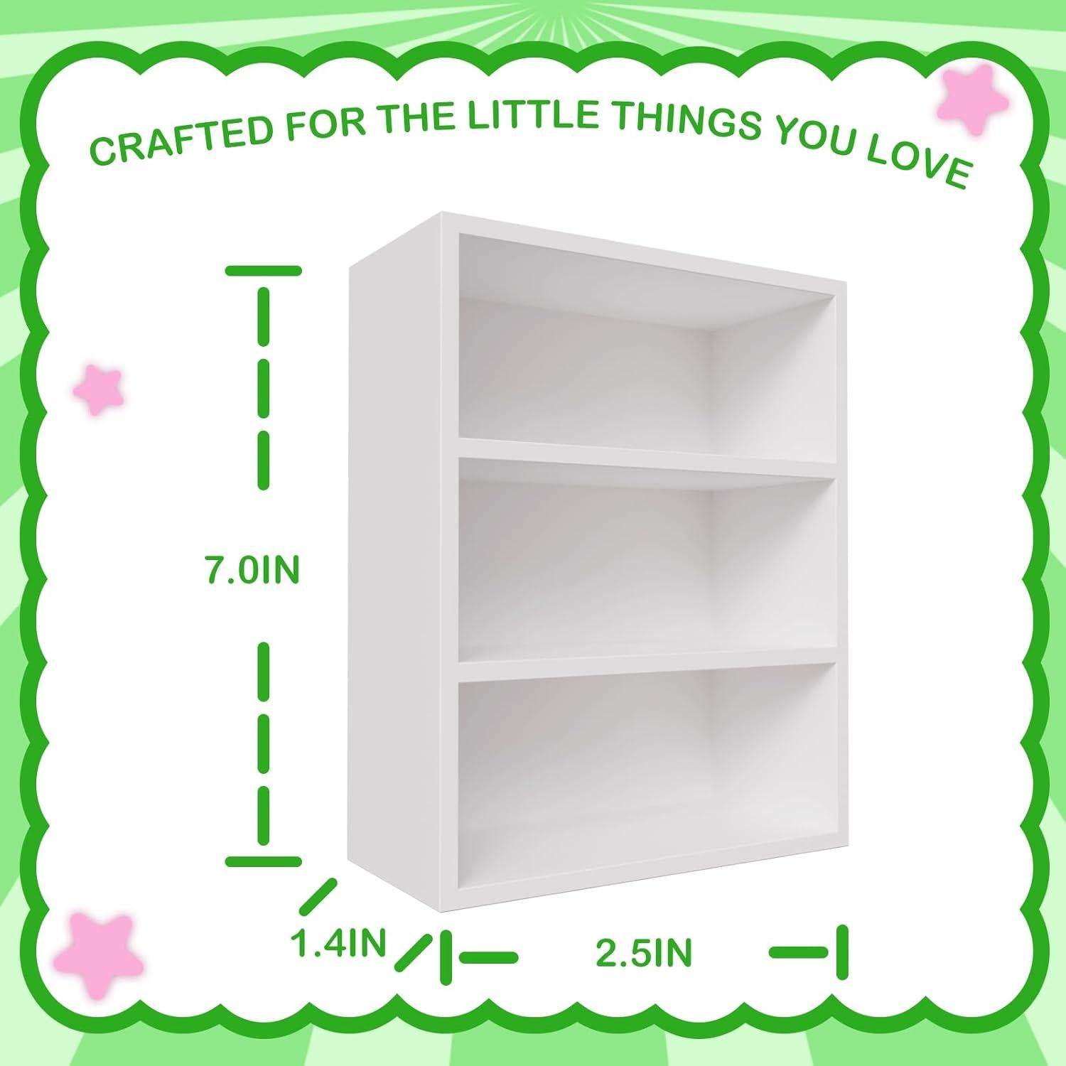 Estantería de Casa de Muñecas XYMTOY 3 Niveles 7.37x7.87x9.91cm