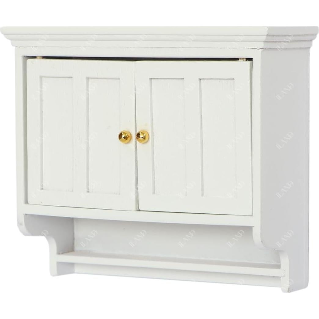 Estante de Cocina Miniatura iLAND 1:12 Blanco Country Moderno