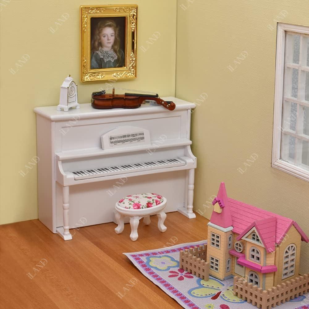 Conjunto de Muebles de Casa de Muñecas iLAND Rosa 6 Piezas