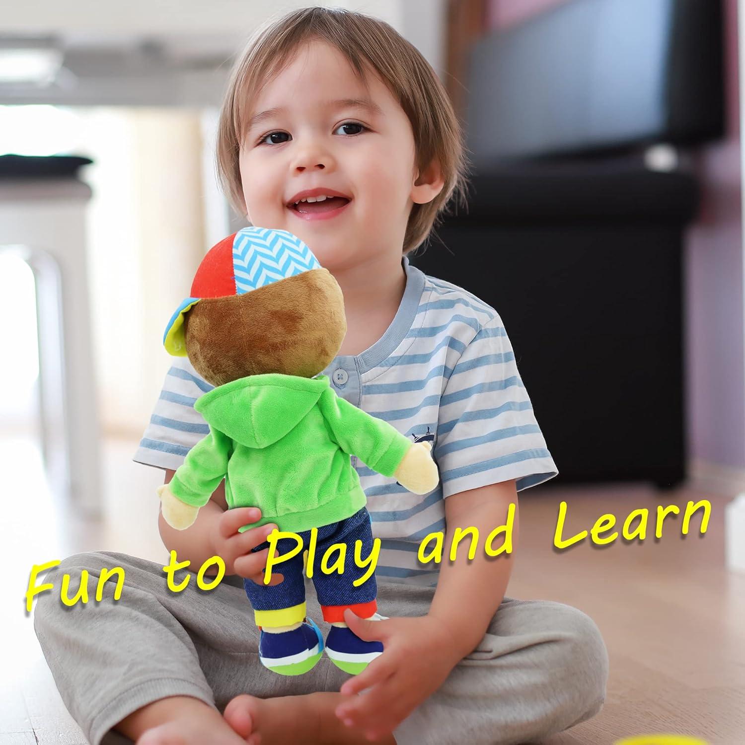 Conjunto de Muñecas de Peluche Educativas June Garden 39 cm