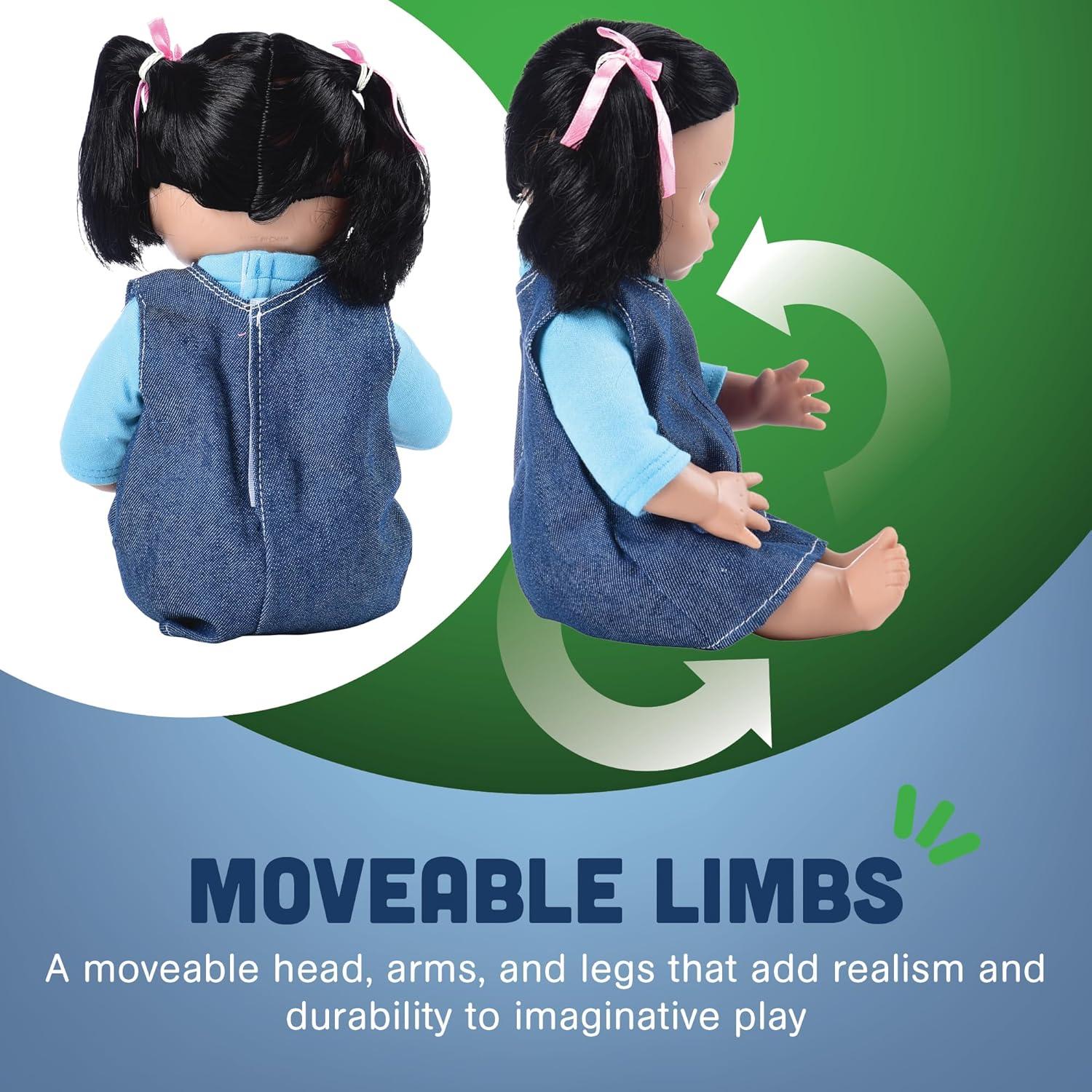 Muñeca Bebé Multicultural Cre8tive Minds Nativa Americana 33cm