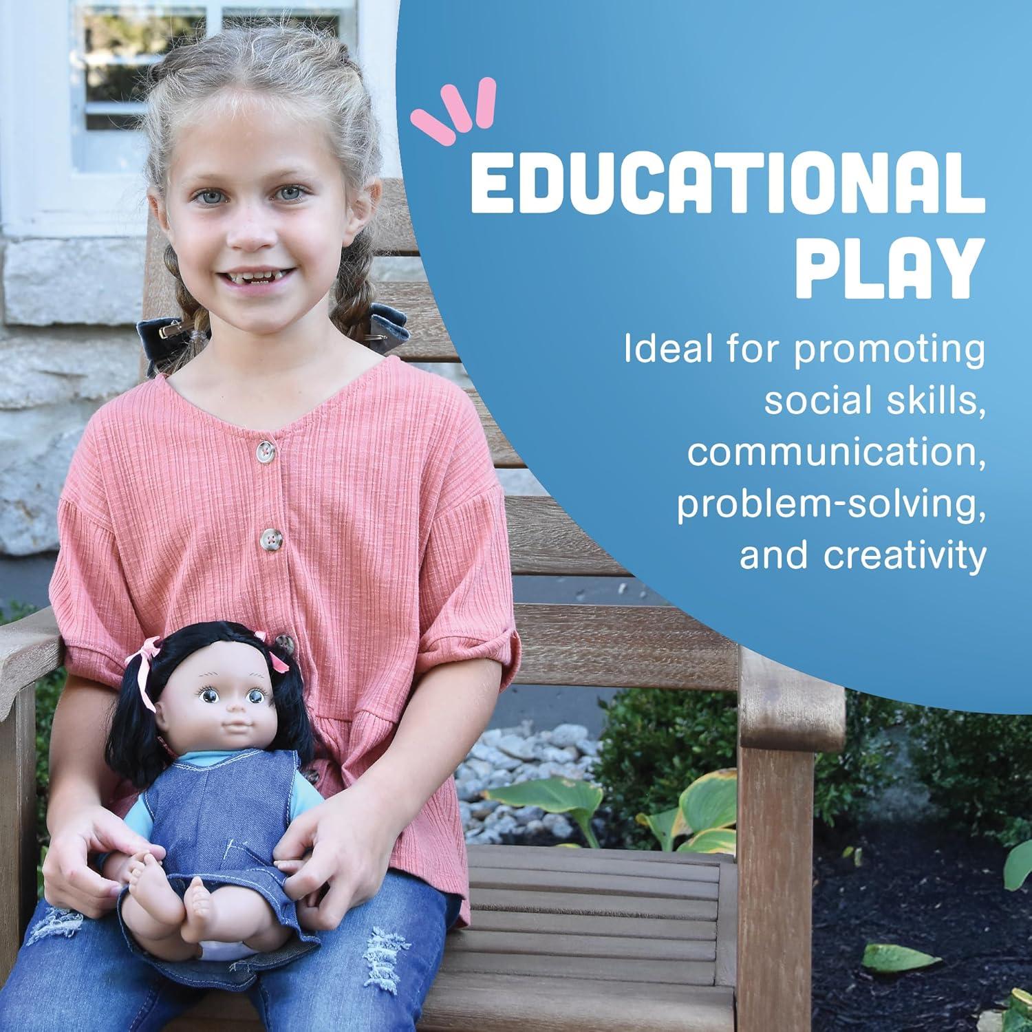 Muñeca Bebé Multicultural Cre8tive Minds Nativa Americana 33cm