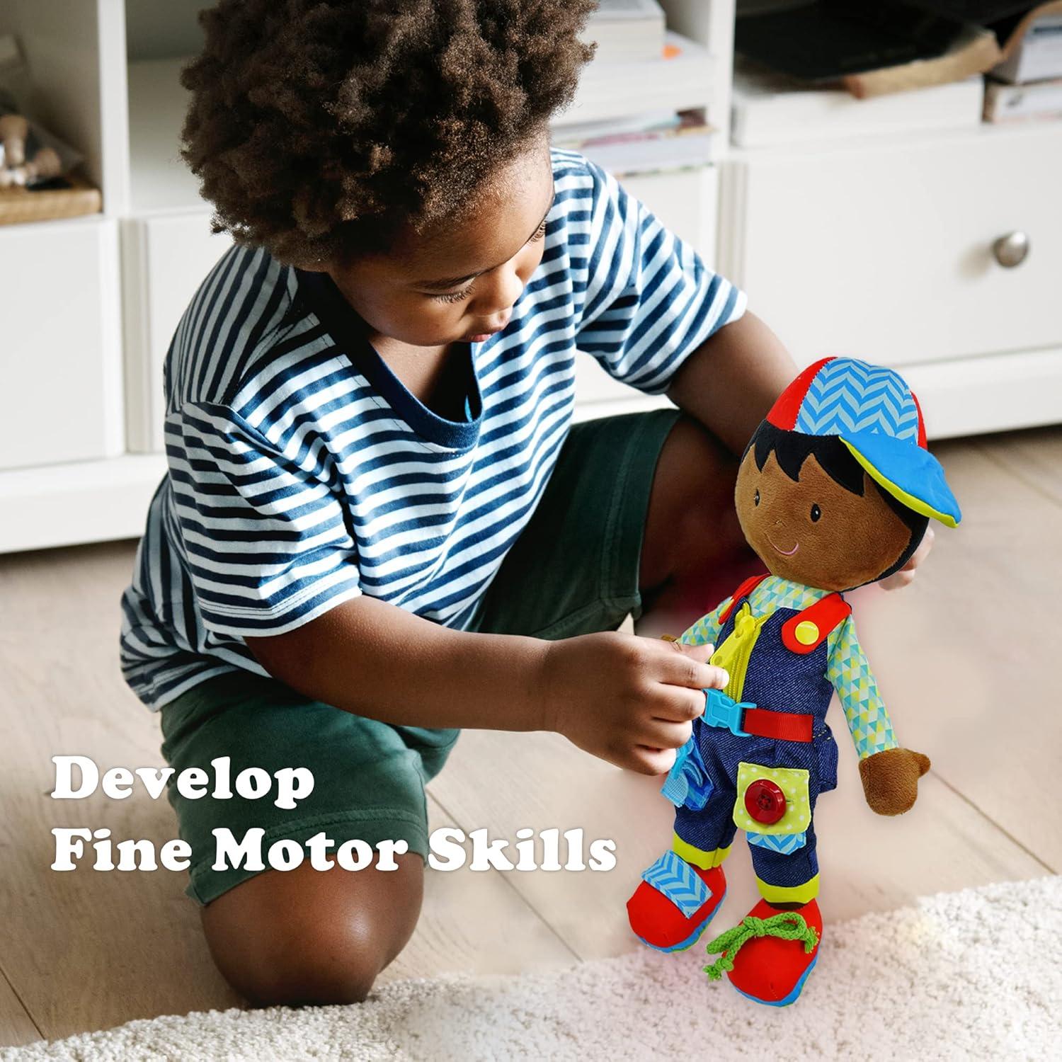 Muñecas de Peluche Educativas Jardín de Junio - Daisy y Lucas 39 cm