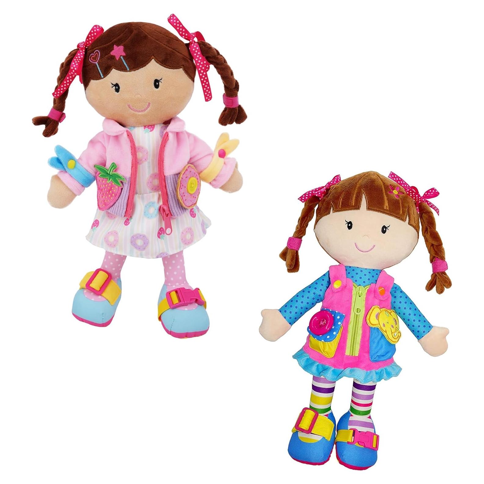 Conjunto de Muñecas de Peluche Educativas June Garden 39 cm