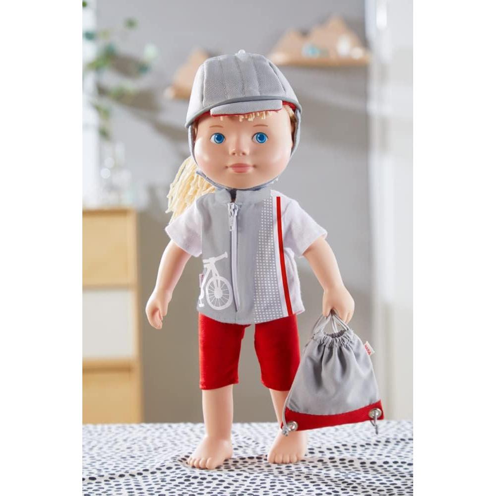 Conjunto de Ropa para Muñecas Bebé HABA Aventura Bicicleta 30 cm