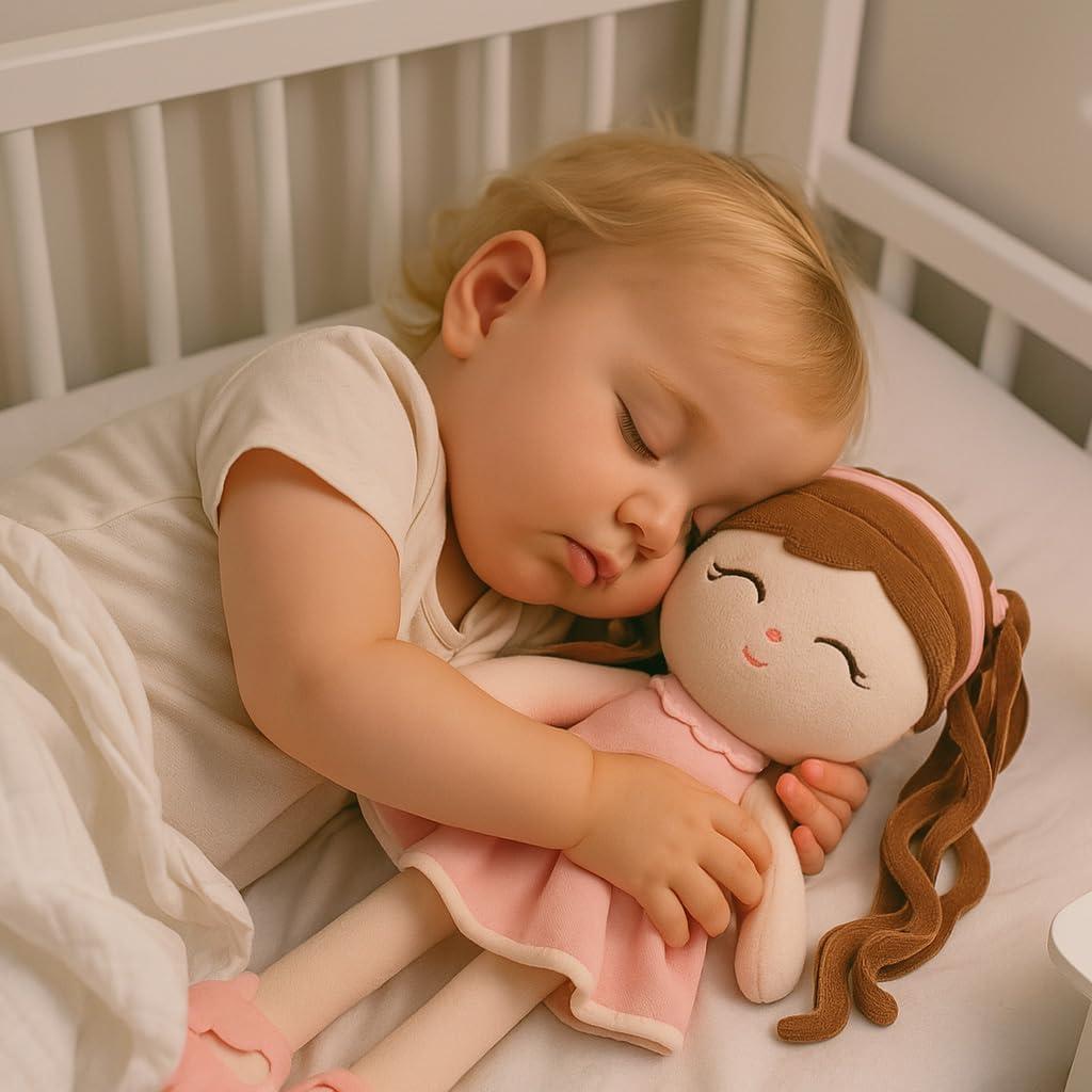 Muñeca de Trapo Suave Jumbrace 40.64 cm Rosa para Bebés