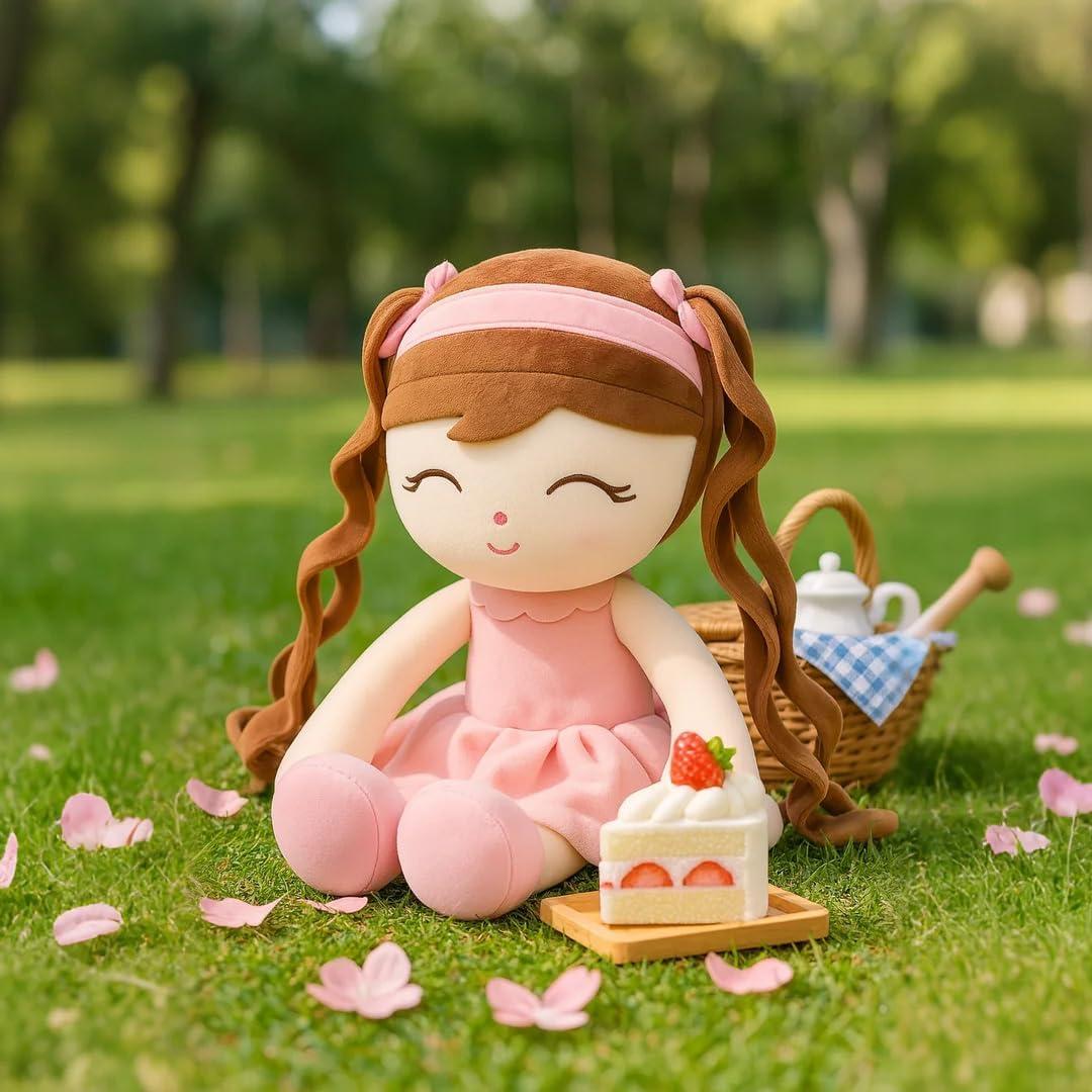 Muñeca de Trapo Suave Jumbrace 40.64 cm Rosa para Bebés