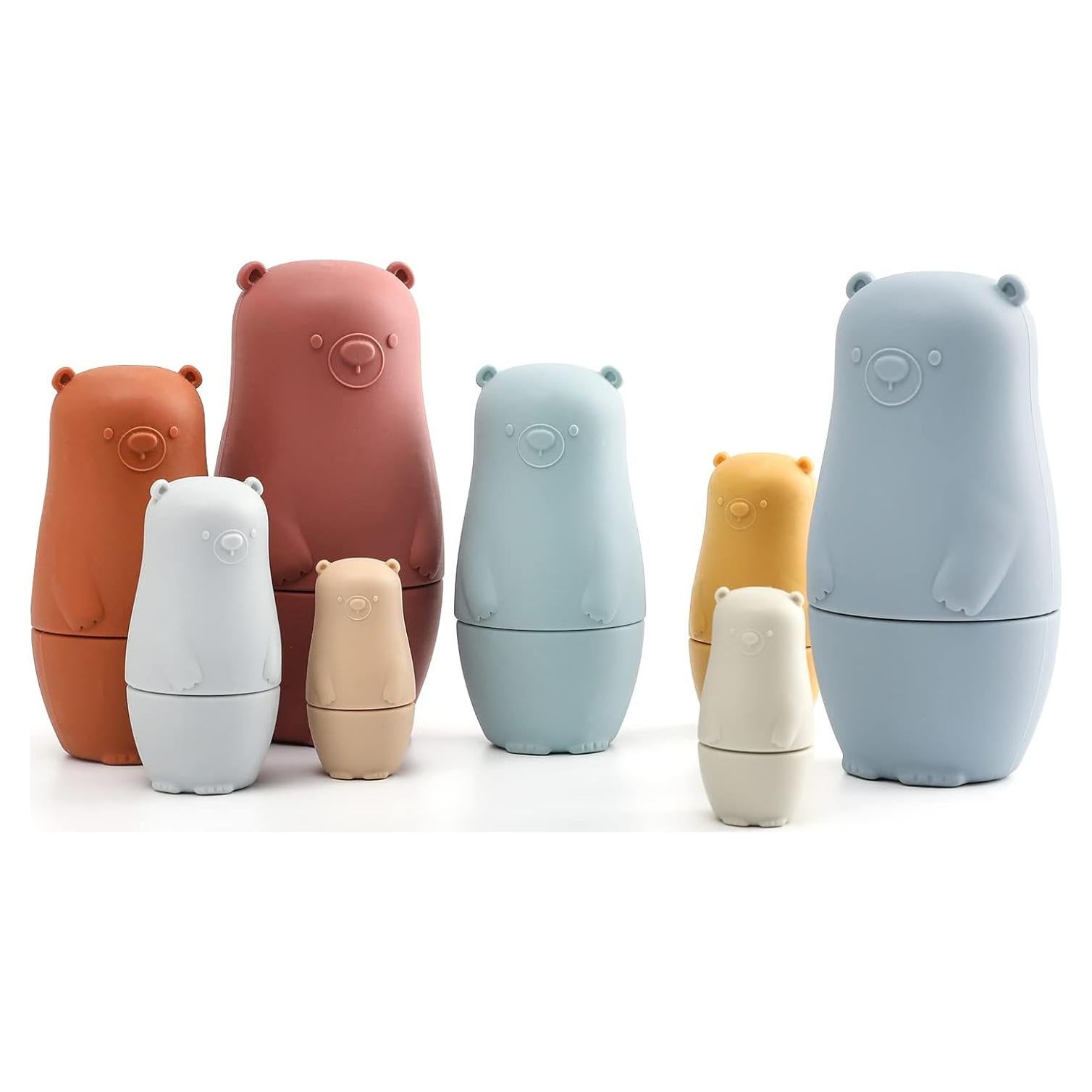 Muñecas Rusas Matryoshka de Silicona OESSUF - 8 Piezas Educativas