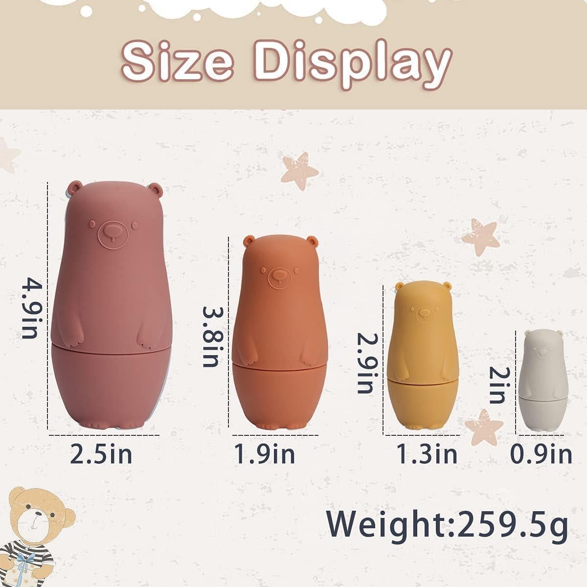 Muñecas Rusas Matryoshka de Silicona OESSUF - 8 Piezas Educativas