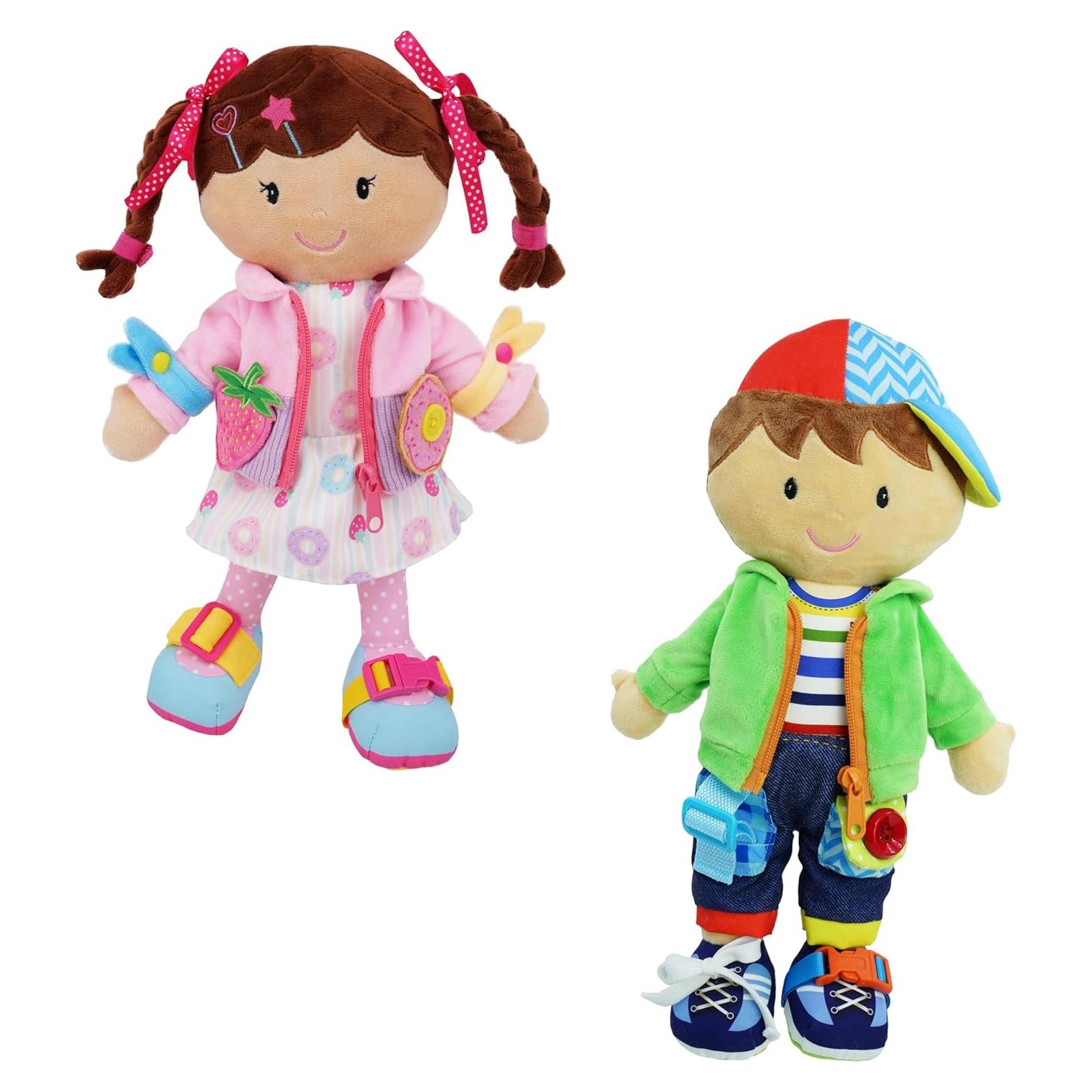 Muñeca de Peluche Educativa Jardín de Junio Daisy y Terry 39 cm