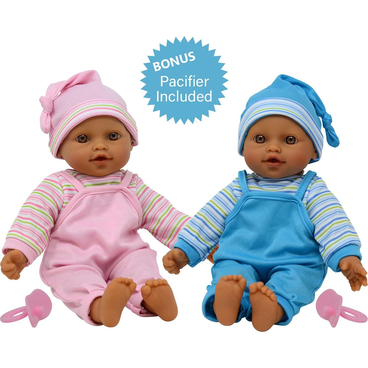 Muñecas Gemelas Hispánicas 30.48 cm - La Colección de Muñecas de Nueva York