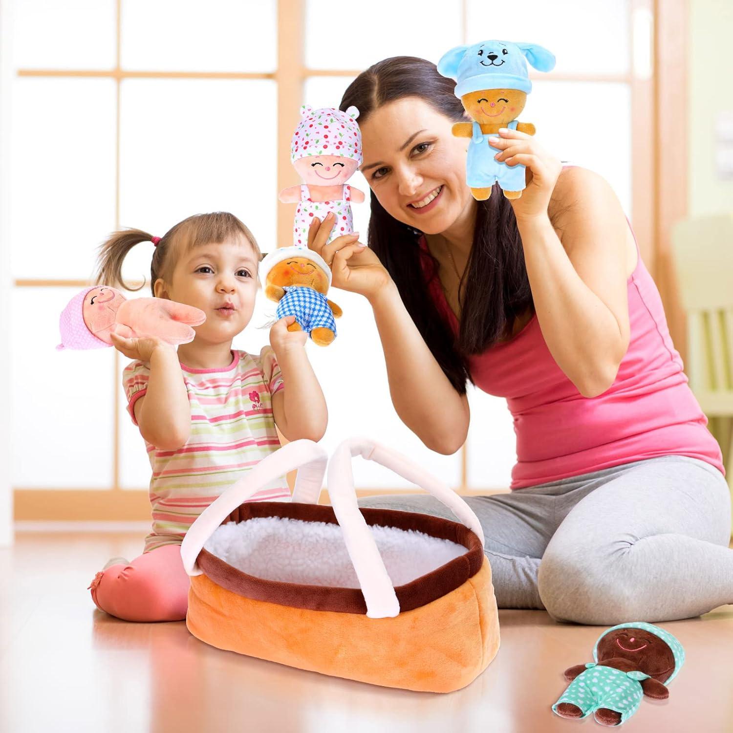 Muñecas Multiculturales Suaves Skylety 18 cm - 6 Pcs