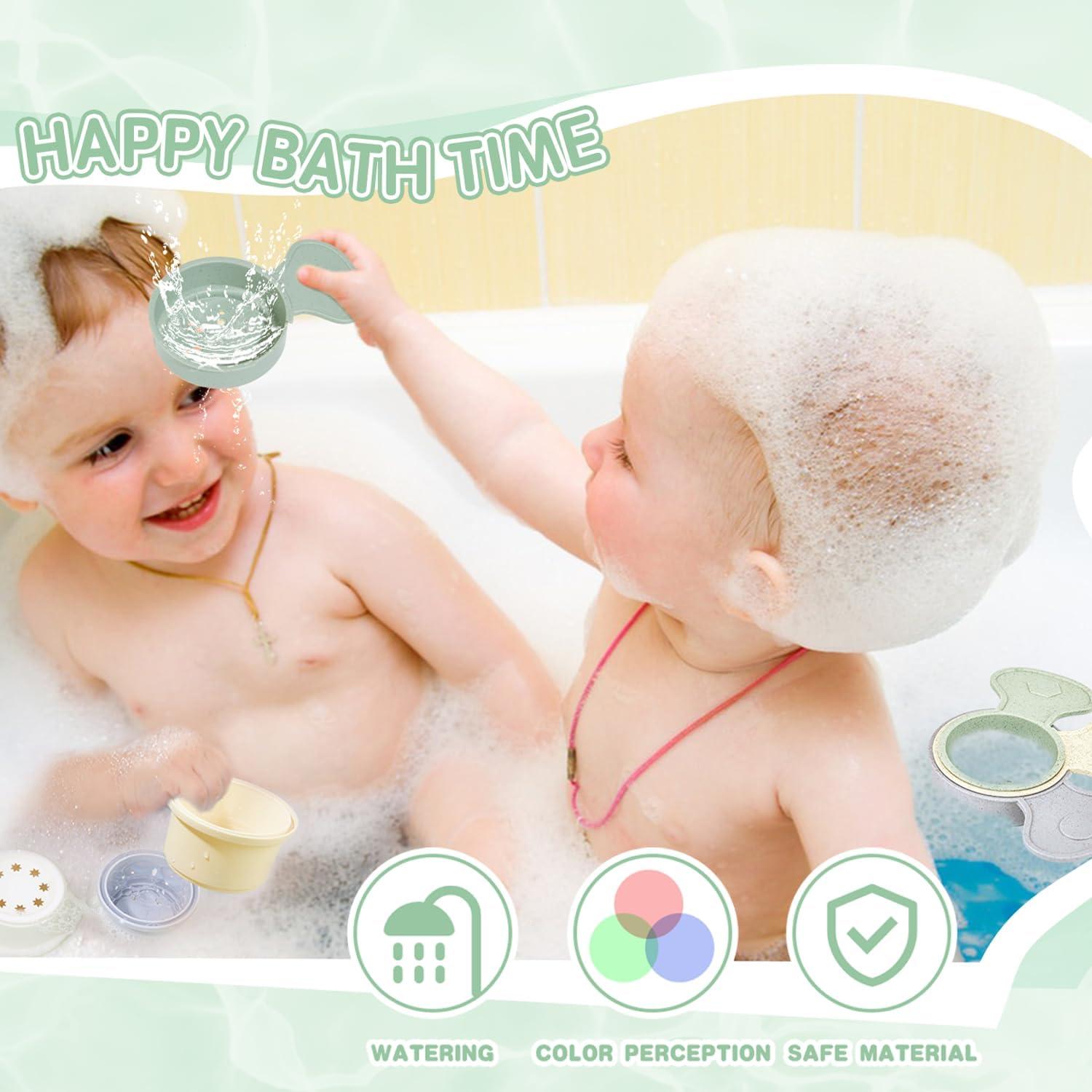 Juguetes de baño AMCHSURI 14 PCS para bebés 6-15 meses