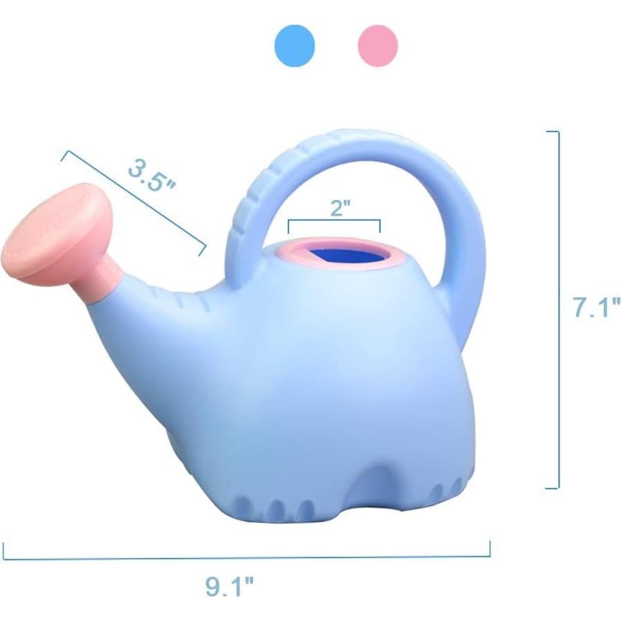 Regadera de Plástico Rosa Elefante 1.5L para Jardín y Interior