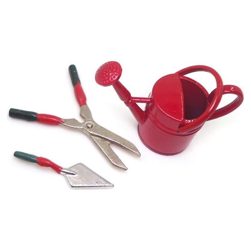 Juego de Mini Herramientas de Jardín 1:12 Hosfairy - 3 Piezas
