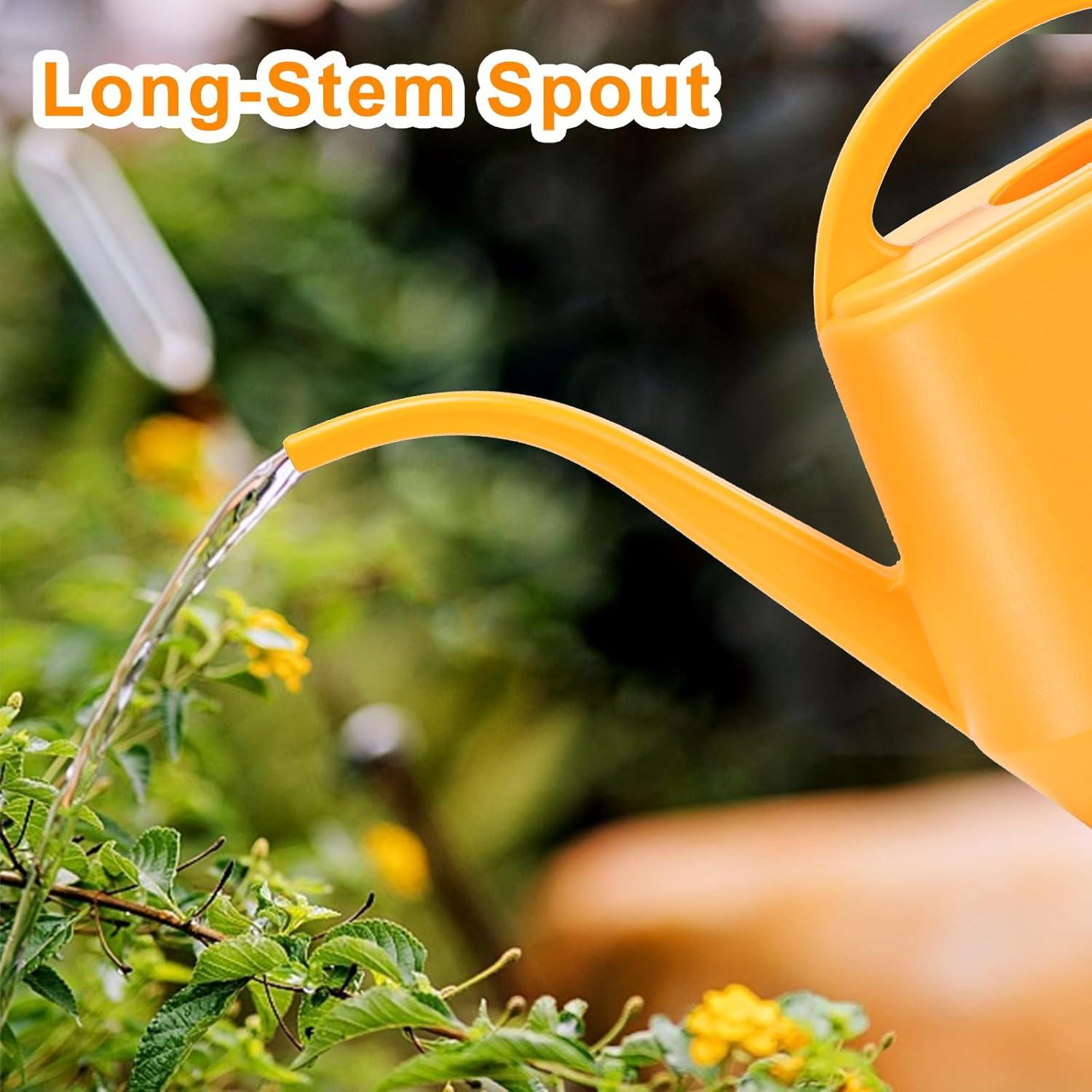 Regadera Fasmov 2L Plástico Amarillo con Pico Largo Ergonómico