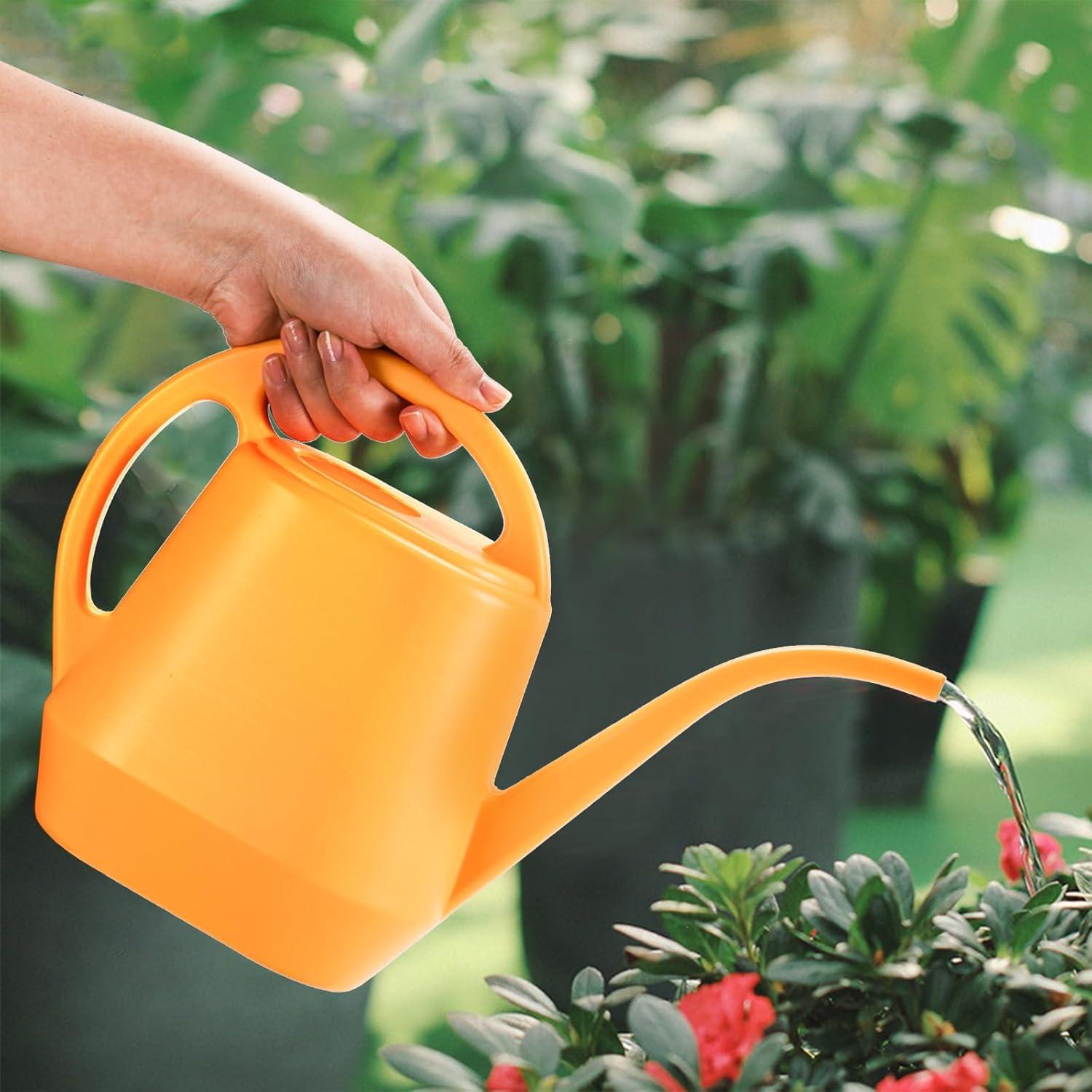 Regadera Fasmov 2L Plástico Amarillo con Pico Largo Ergonómico