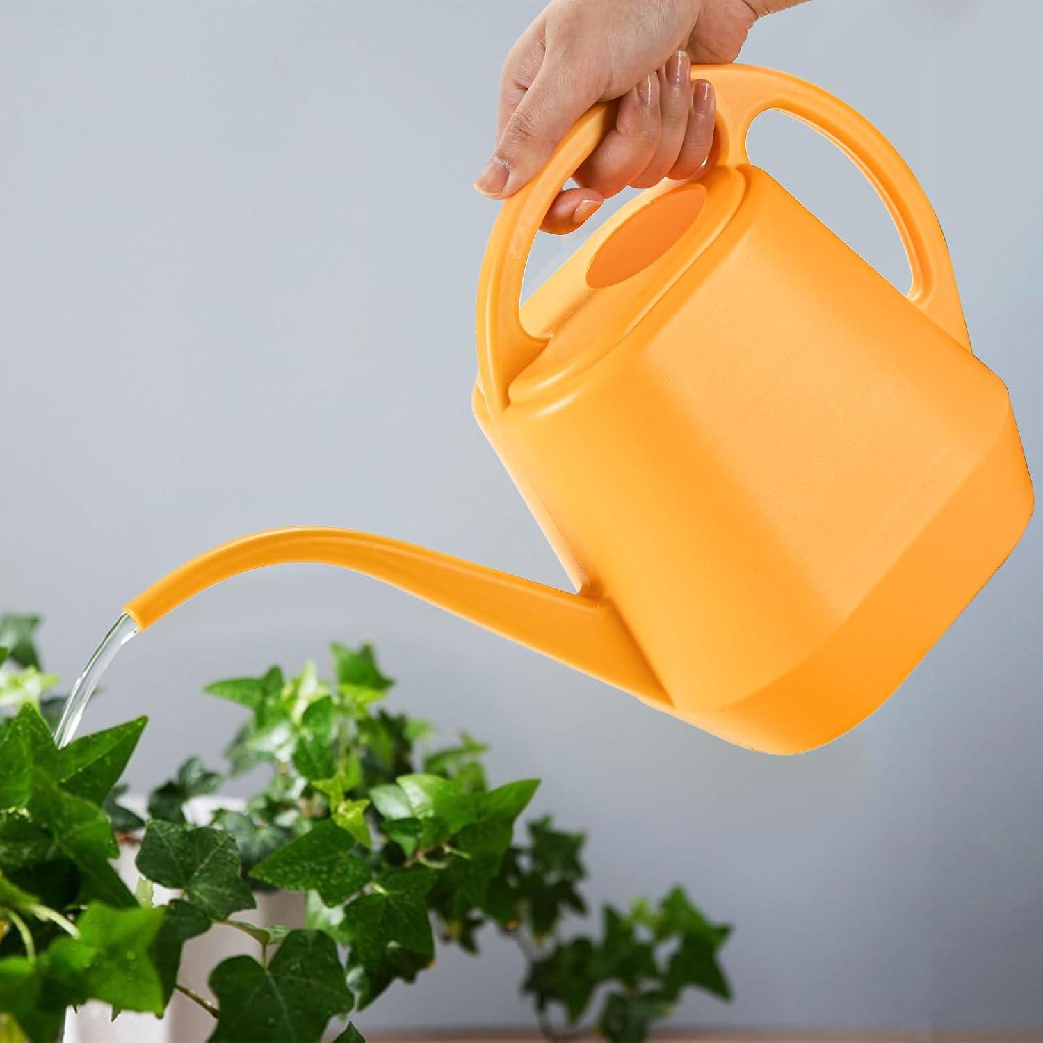 Regadera Fasmov 2L Plástico Amarillo con Pico Largo Ergonómico