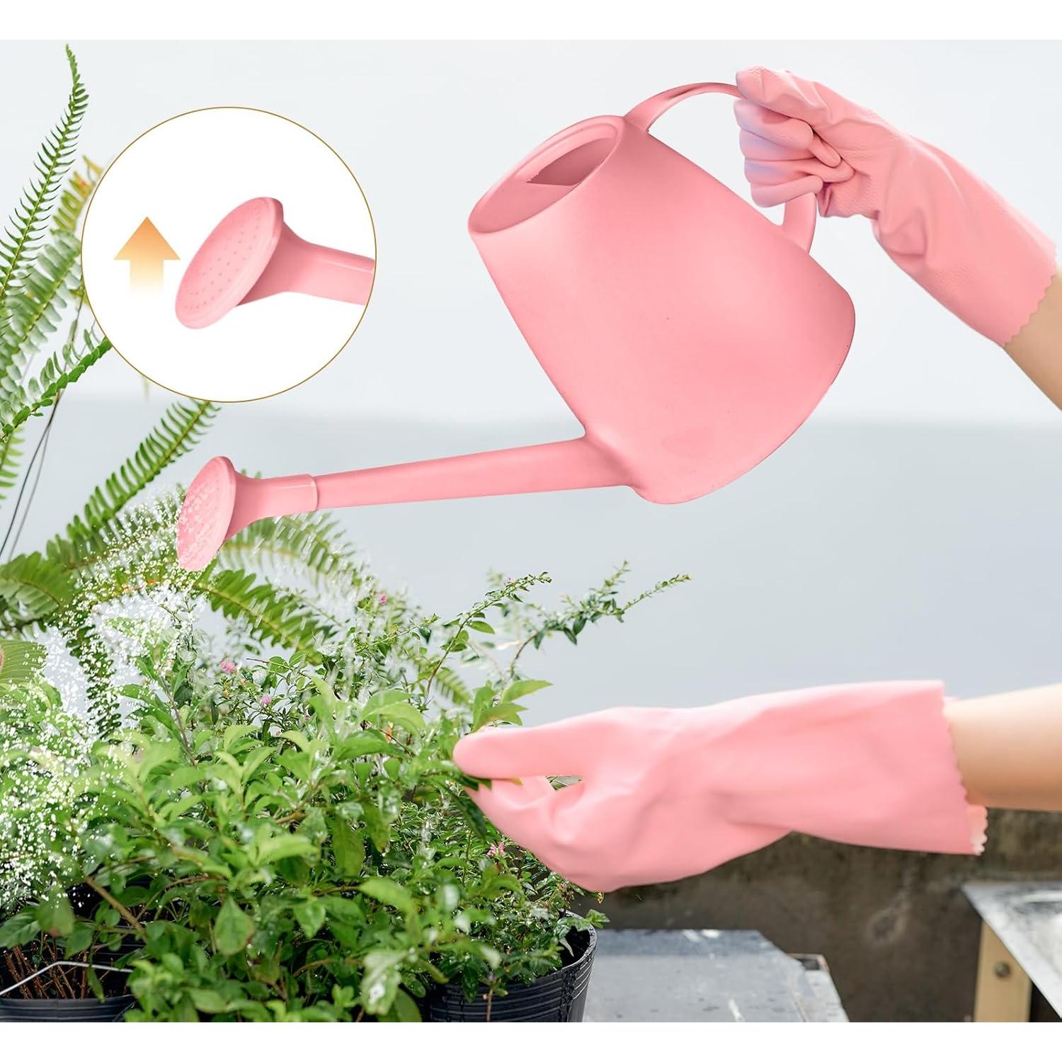 Regadera de Plástico UFANME 1.89 Litros Rosa para Jardín