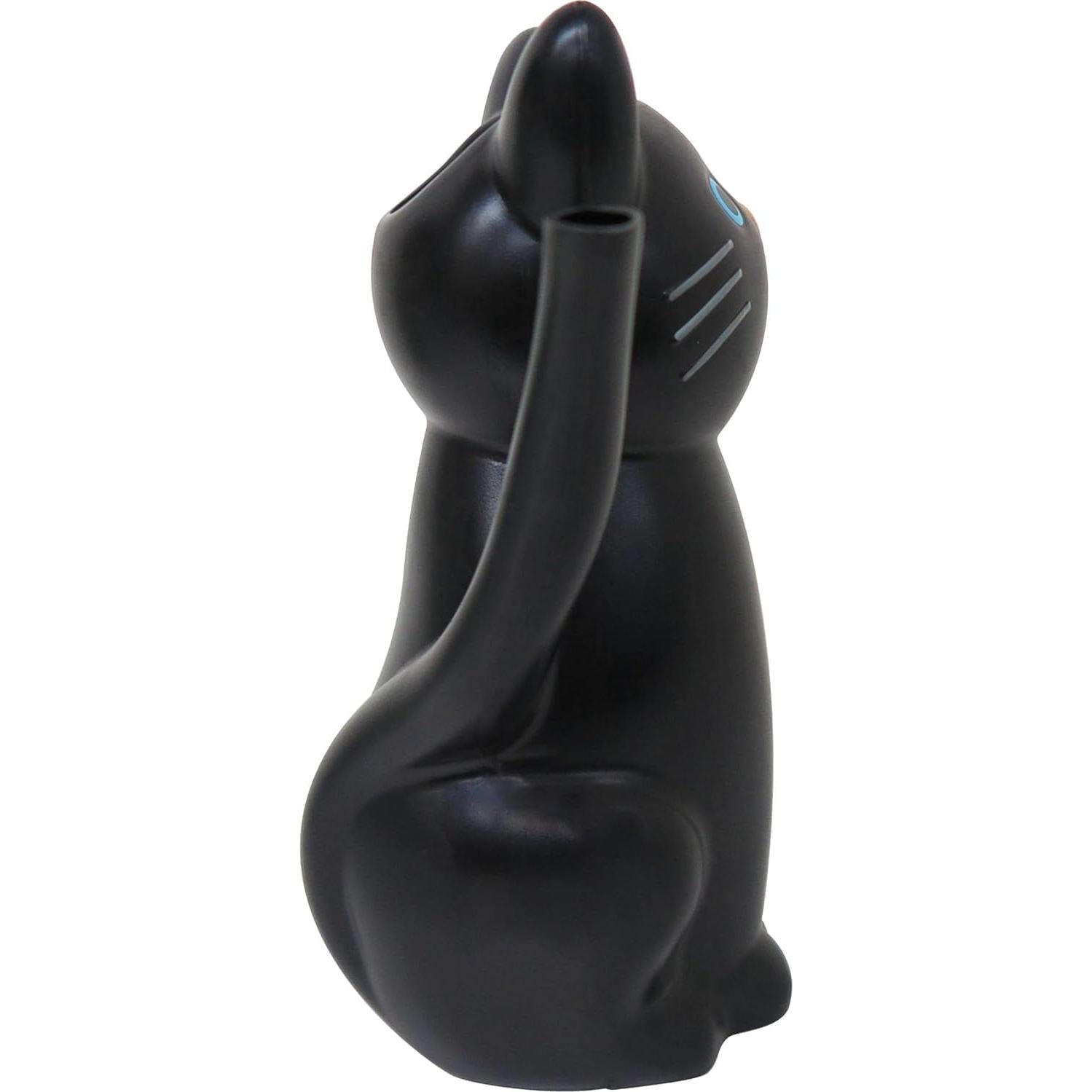 Regadera en Forma de Gato Negro Meiho 1.5L Plástico Ligero