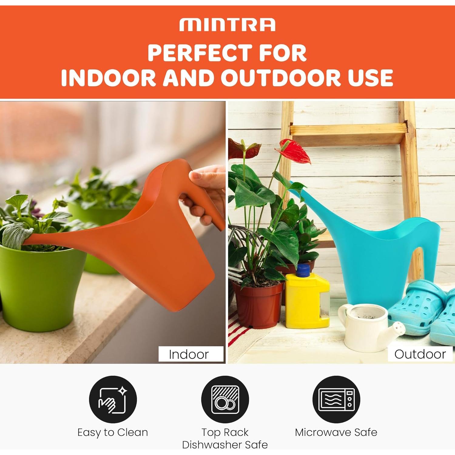 Regadera Mintra 2L Coral para Plantas de Interior y Exterior