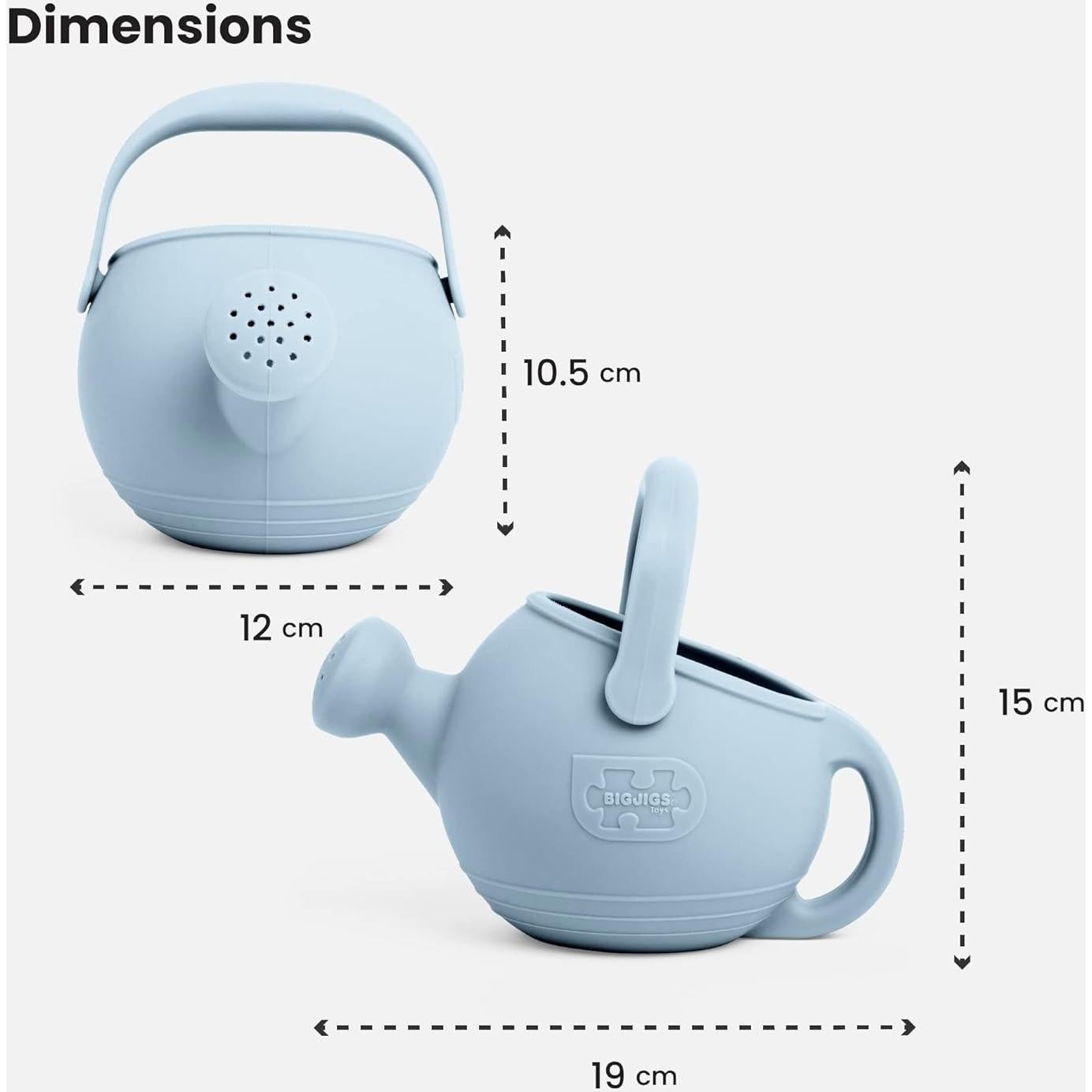 Regadera Infantil de Silicona Bigjigs Toys Rosa Rubor 19x10.5x12cm