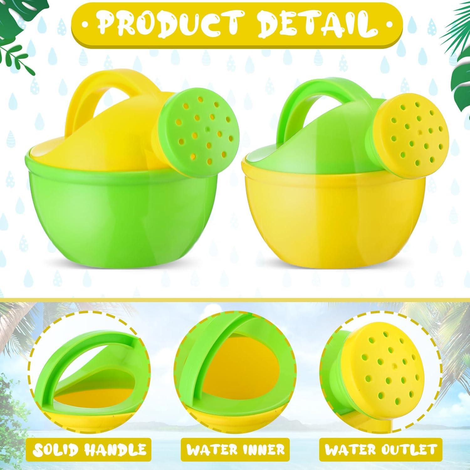 Set de 12 Regaderas de Plástico para Niños Sosation - Juguetes de Jardinería y Playa