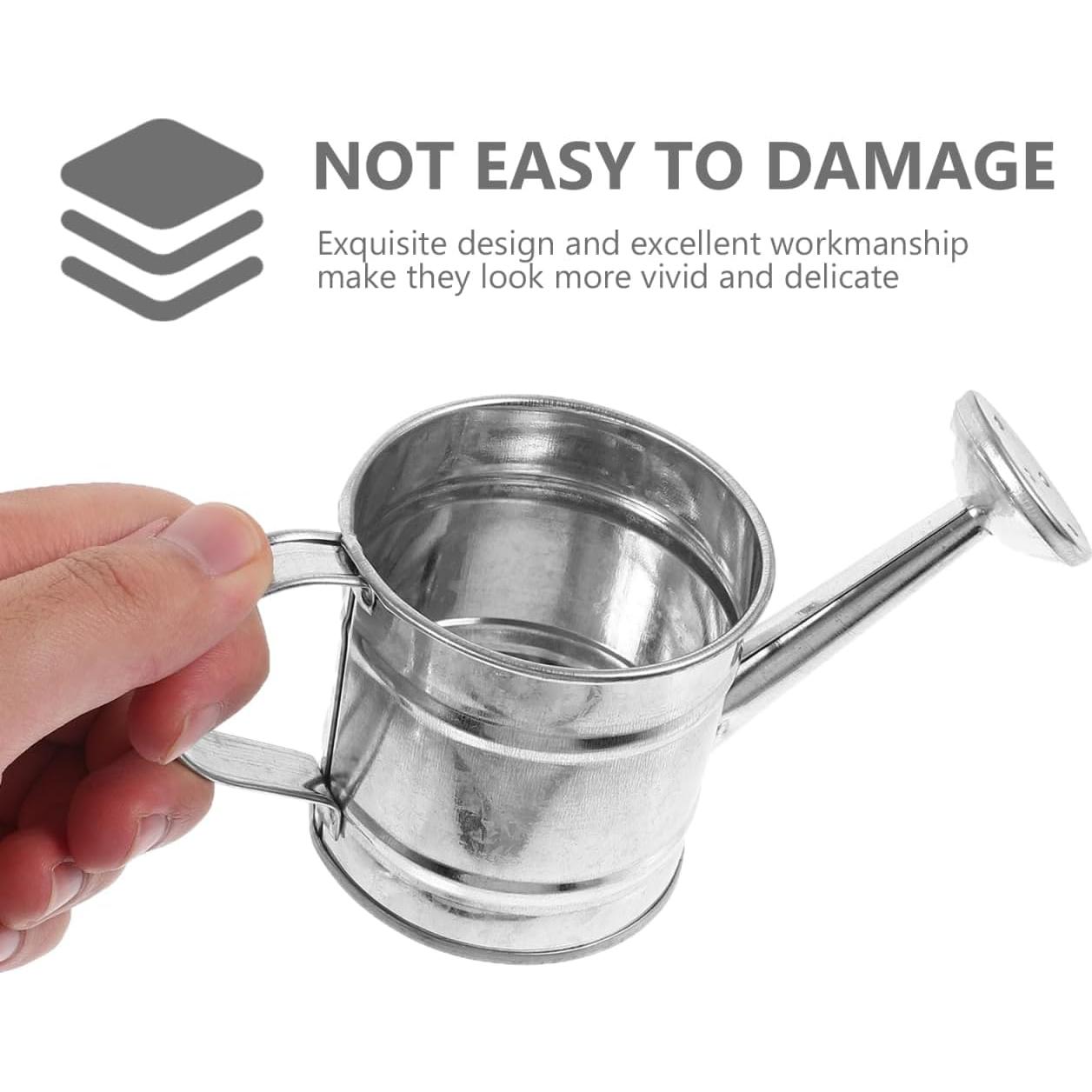 Mini Watering Can: 5pcs Kids Small Watering Can, Metal for Indoor Outdoor Plants, Children Iron for Garden Yard Home Plants Flower