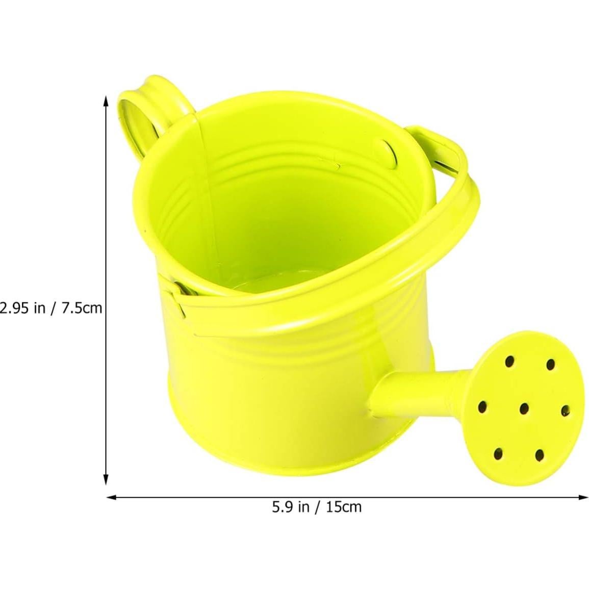 Regadera de Metal Hemoton para Niños 15x7.5cm Verde Claro