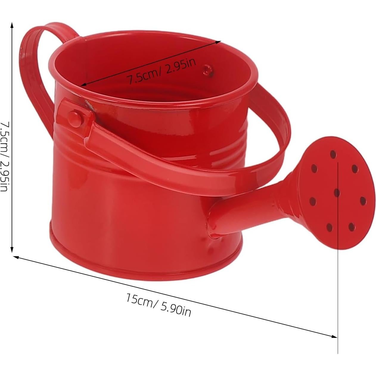 Mini Regadera de Metal Yardwe para Niños - 6 Piezas, 15 cm