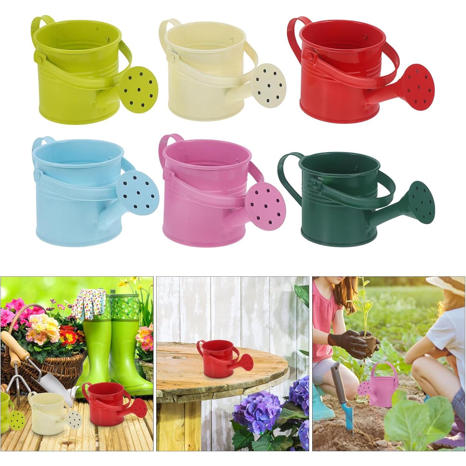 Mini Regadera de Metal Yardwe para Niños - 6 Piezas, 15 cm