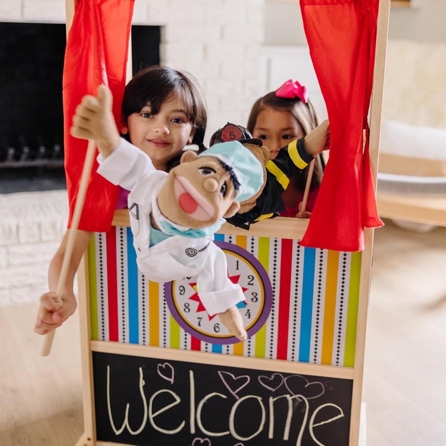 Teatro de Títeres de Madera Melissa & Doug 132x46 cm