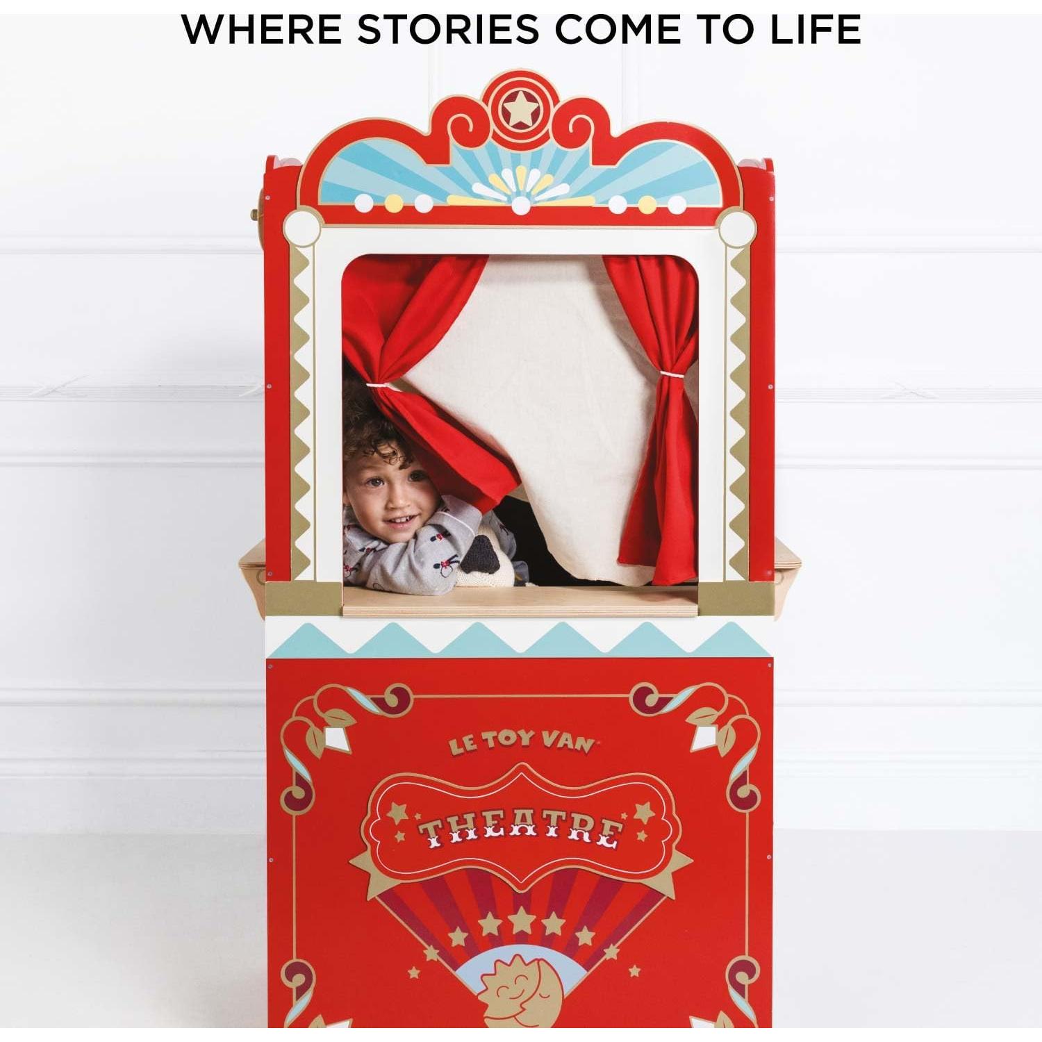 Teatro de Marionetas de Madera Le Toy Van TV333 - 69.85x40.89x121.92 cm