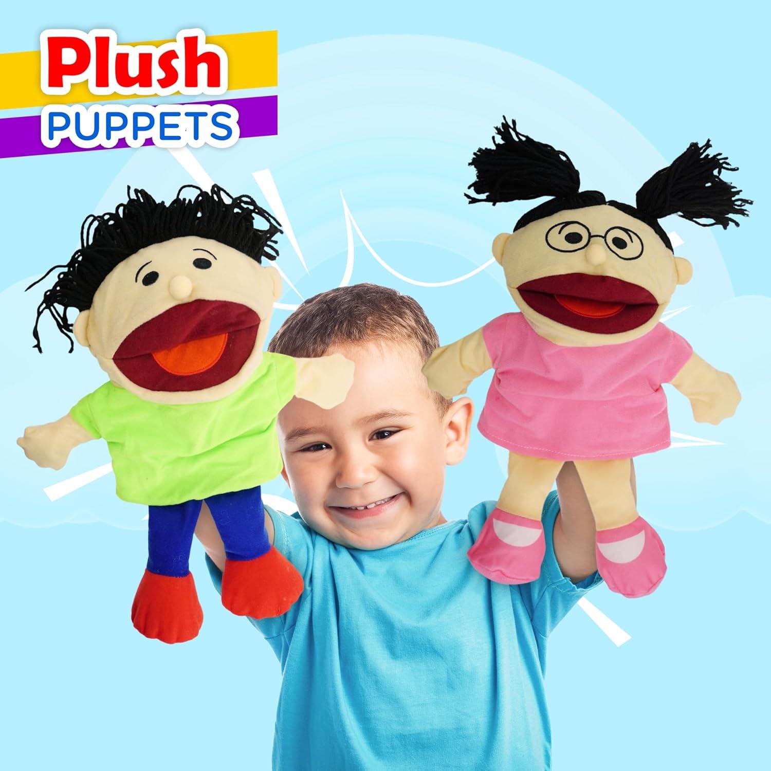 Títeres Multiculturales 4E - Paquete de 8 para Niños 3 a 8 Años