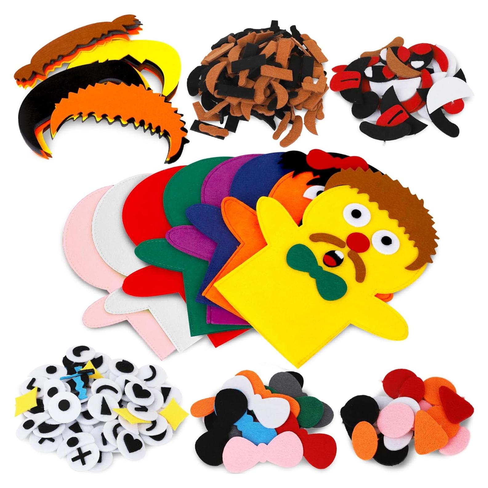 Kit de Manualidades de Títeres de Fieltro Puppet Planet - 8 Piezas