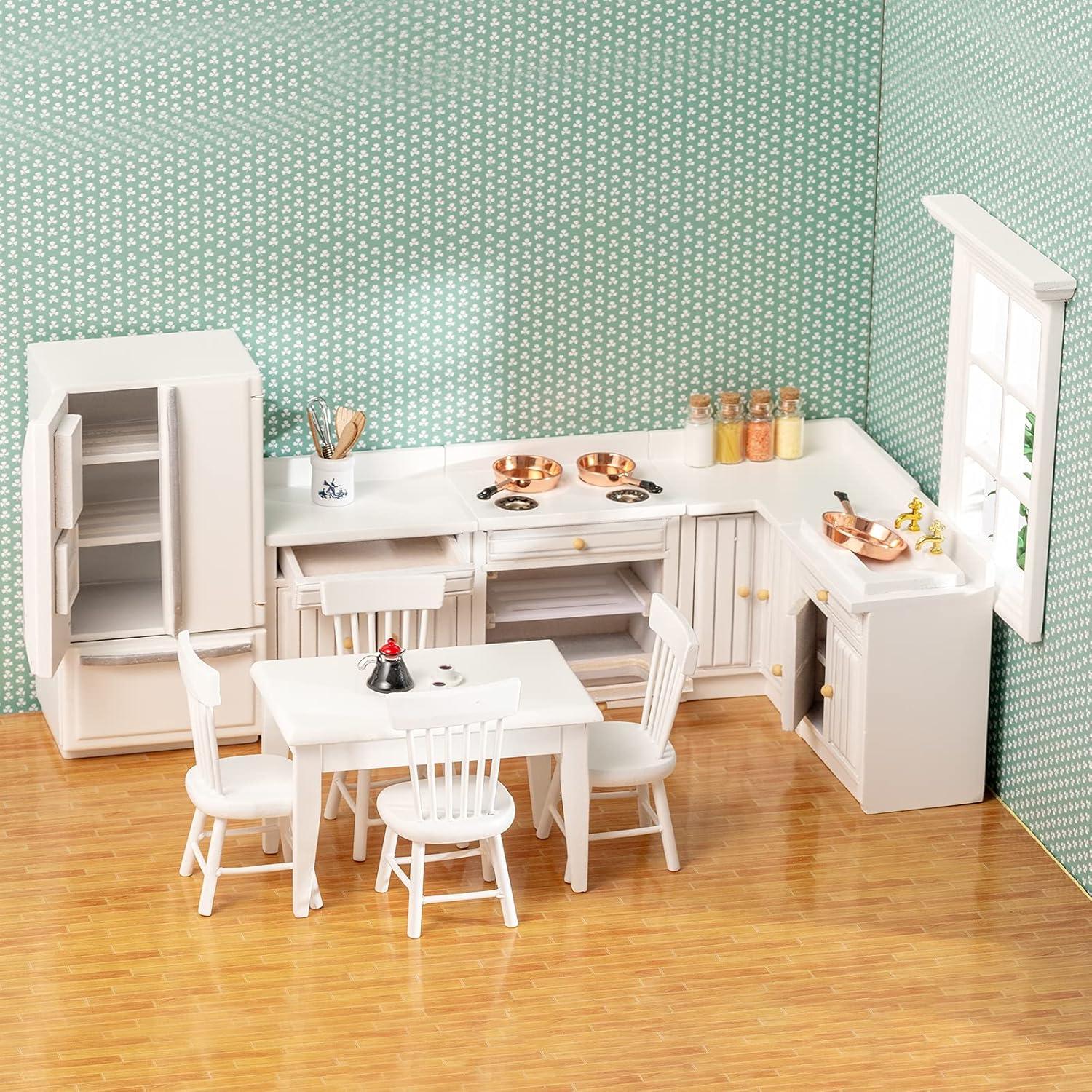 Conjunto de Muebles de Casa de Muñecas SAMCAMI Cocina 1:12
