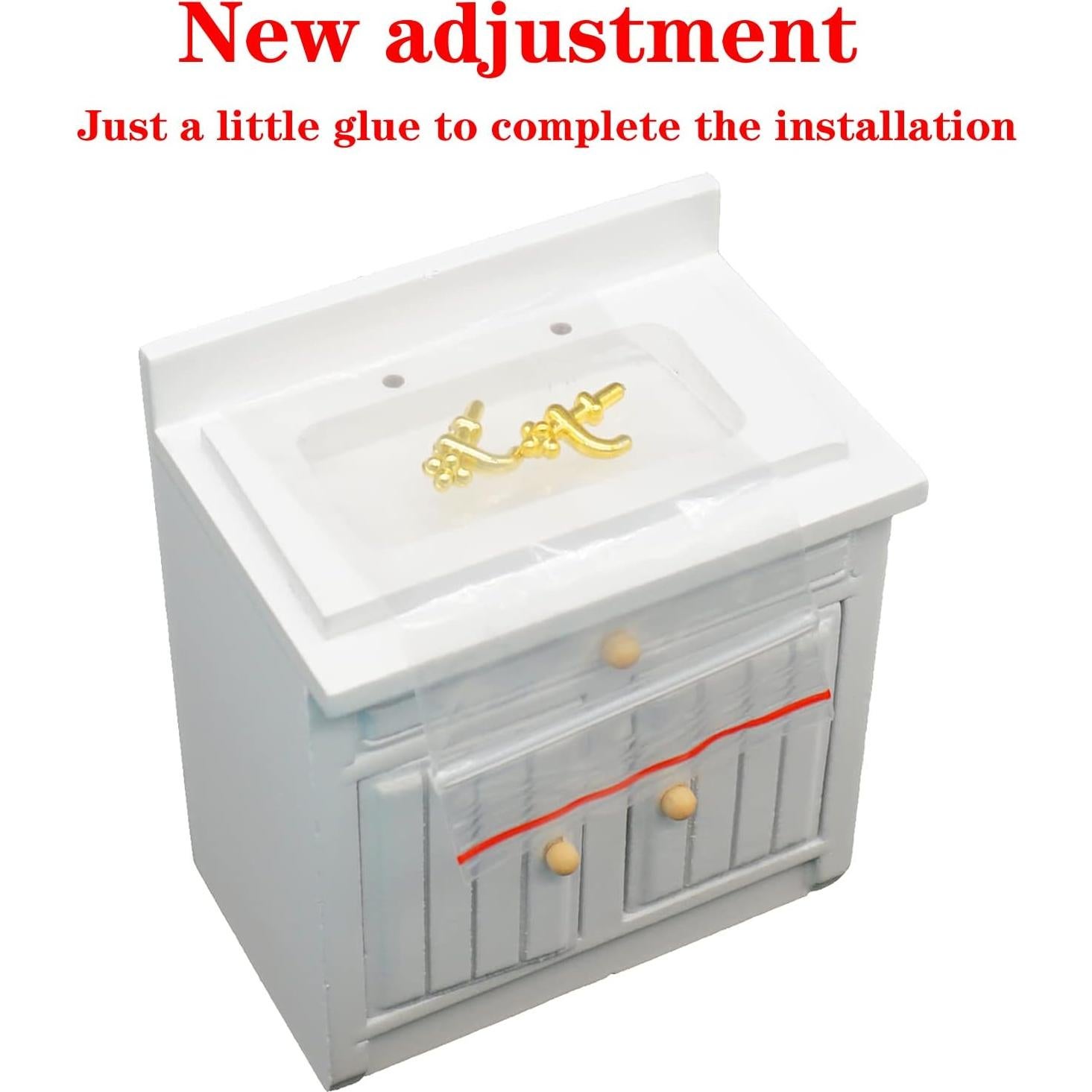 Conjunto de Muebles de Casa de Muñecas SAMCAMI Cocina 1:12